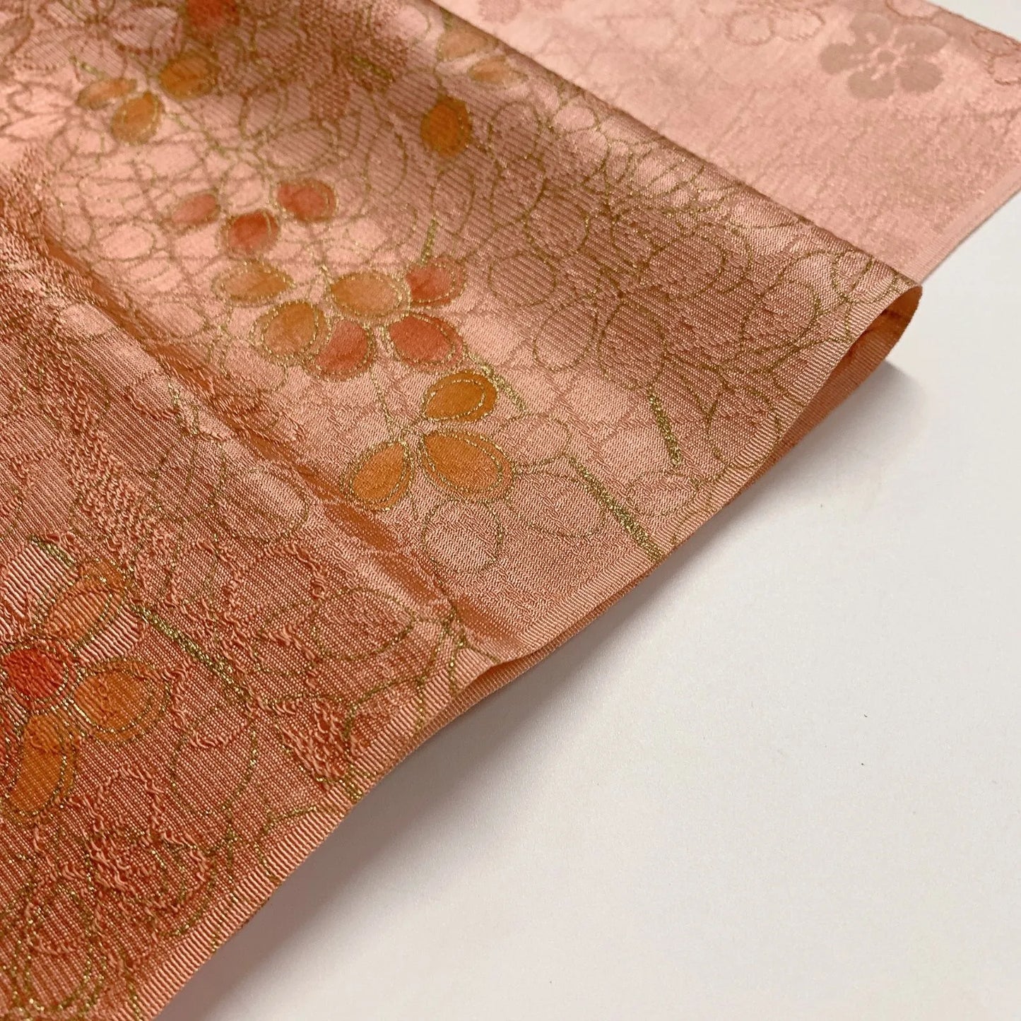 7712# Japanese Kimono Accessory Vintage Obiage and Obijime 2-piece Set Silk