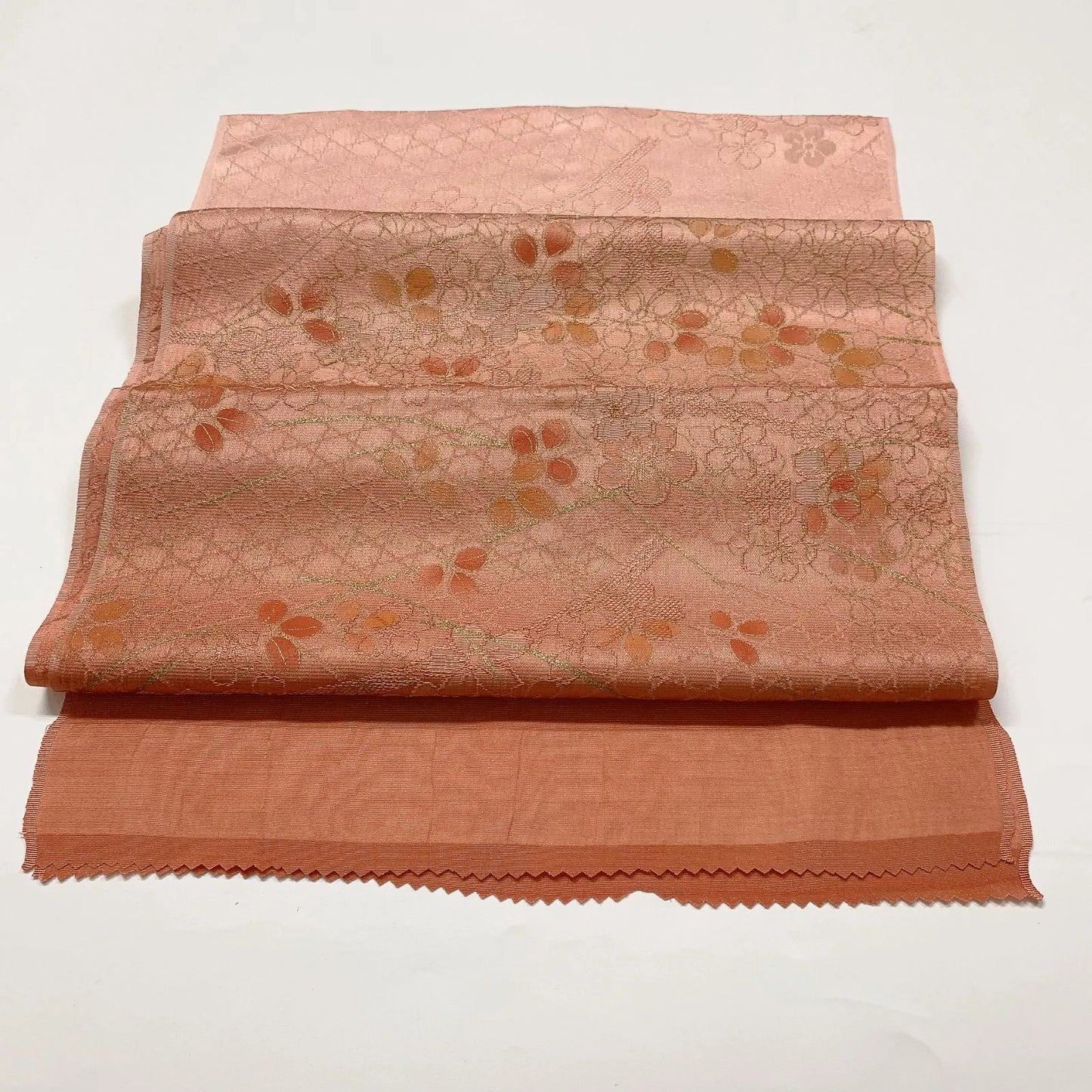7712# Japanese Kimono Accessory Vintage Obiage and Obijime 2-piece Set Silk