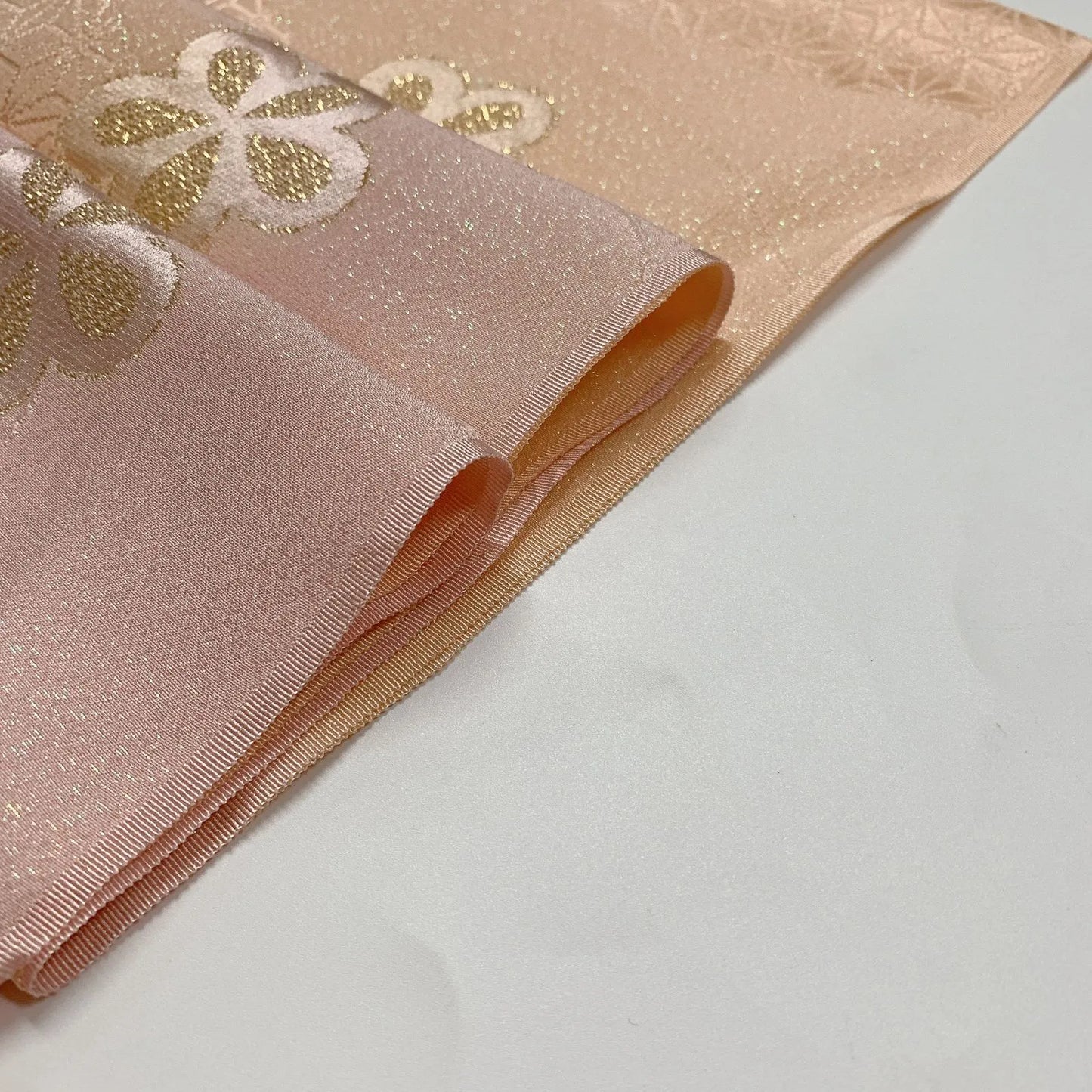7717# Japanese Kimono Accessory Vintage Obiage and Obijime 2-piece Set Silk