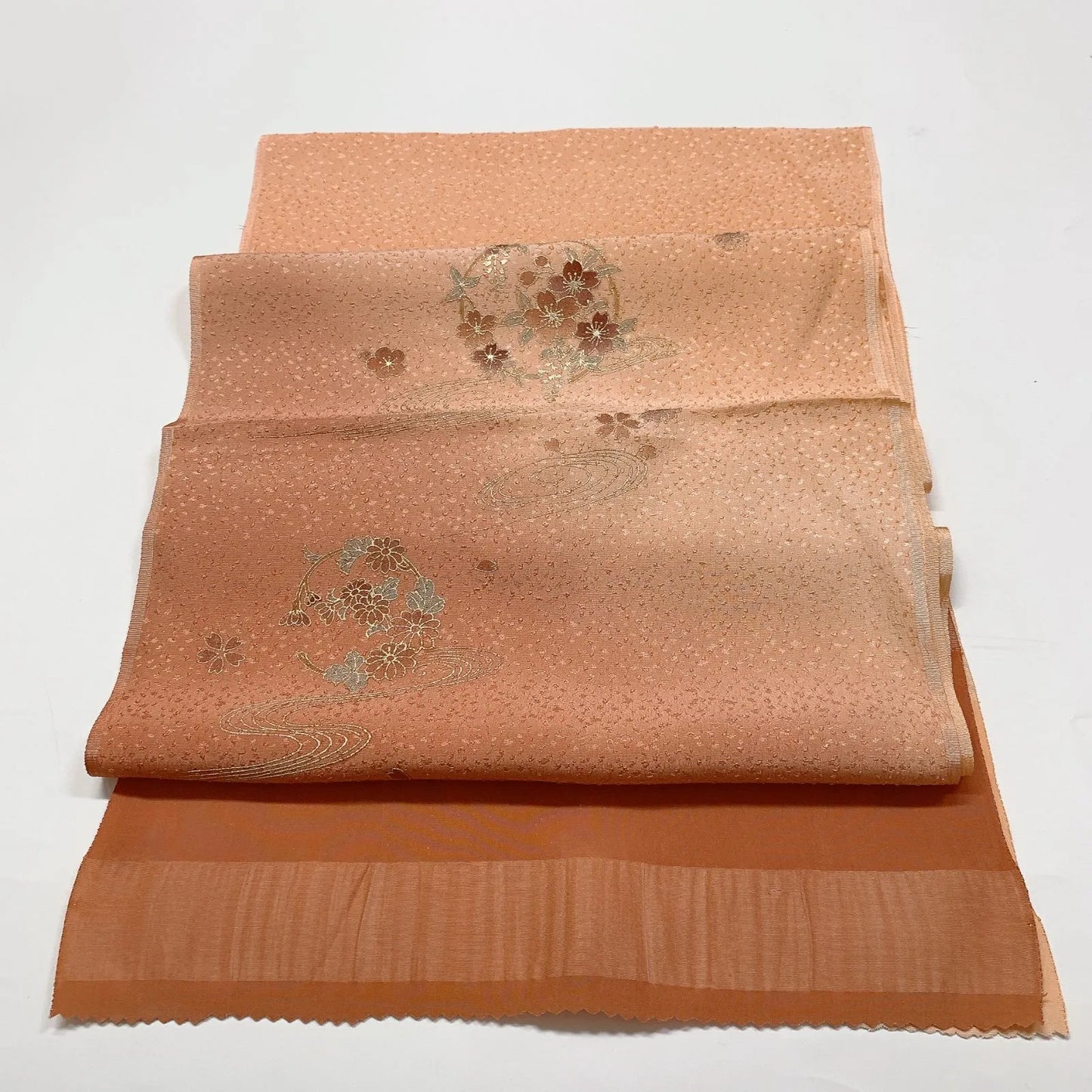 7720# Japanese Kimono Accessory Vintage Obiage and Obijime 2-piece Set Silk