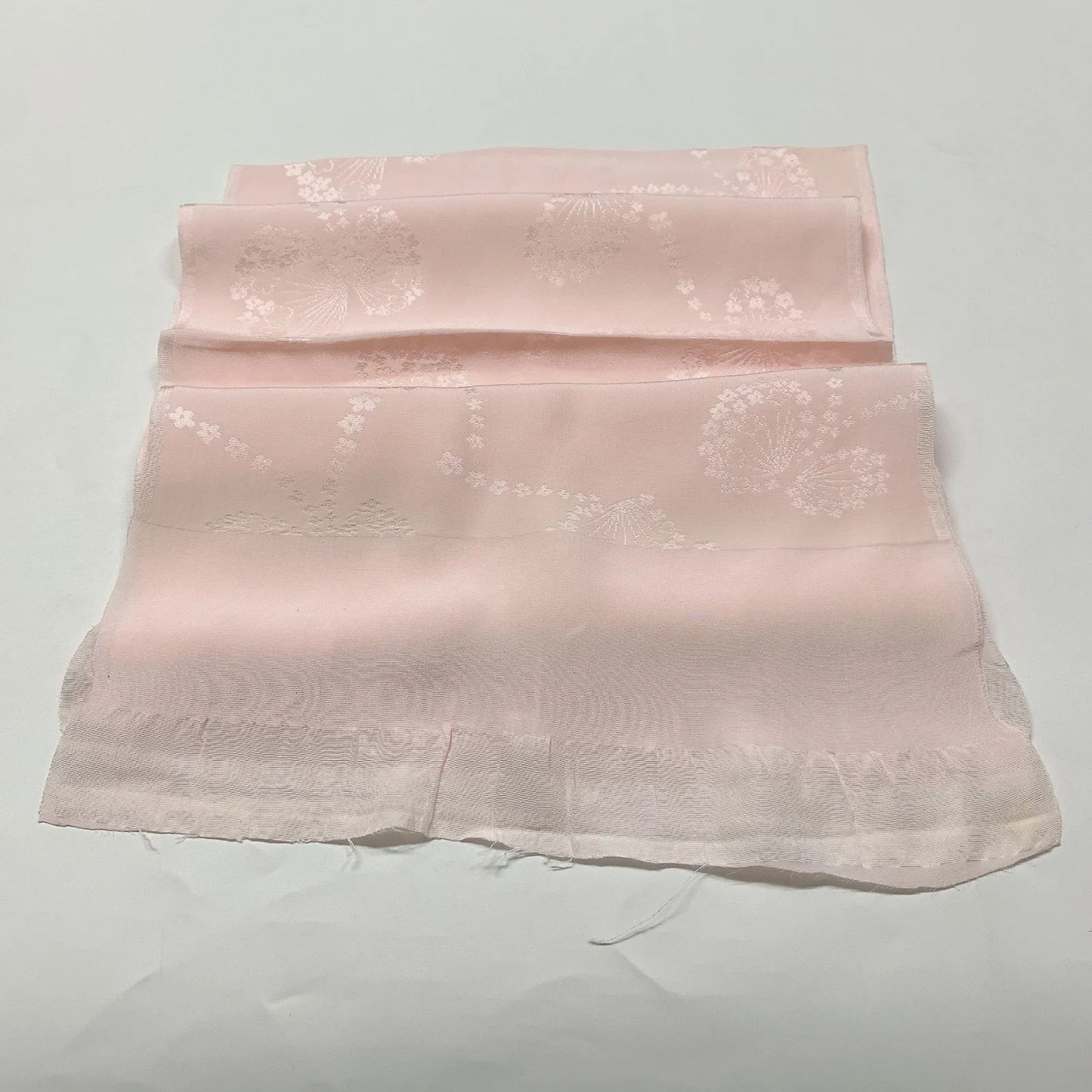7722# Japanese Kimono Accessory Vintage Obiage and Obijime 2-piece Set Silk