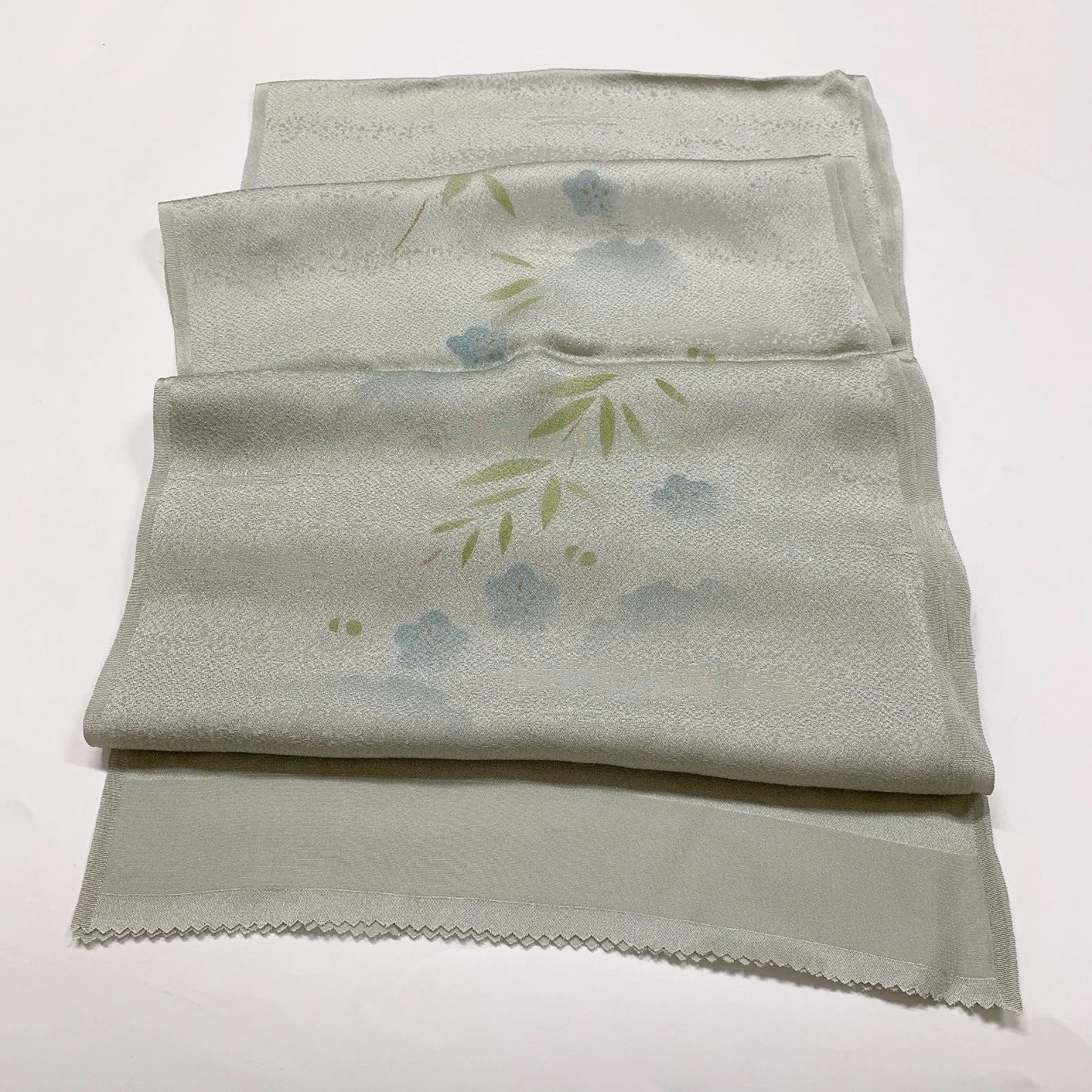7729# Japanese Kimono Accessory Vintage Obiage and Obijime 2-piece Set Silk