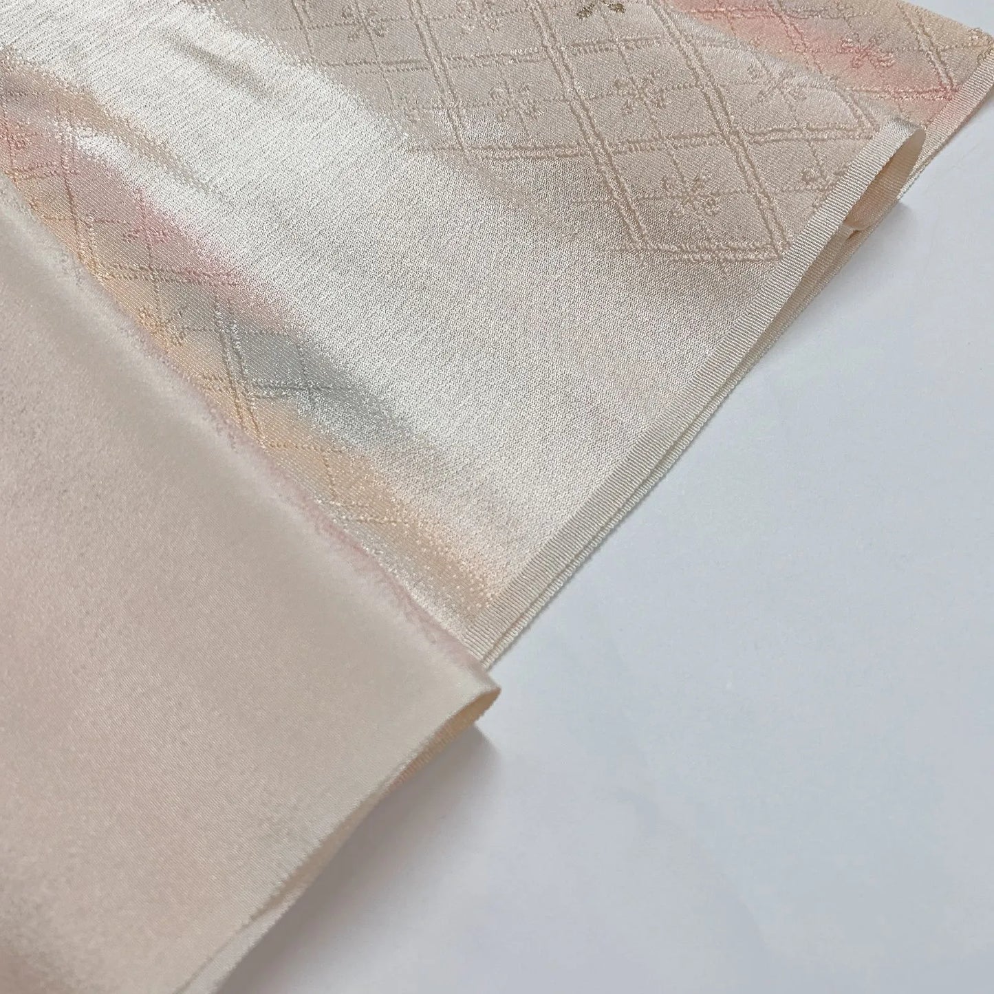 7734# Japanese Kimono Accessory Vintage Obiage and Obijime 2-piece Set Silk