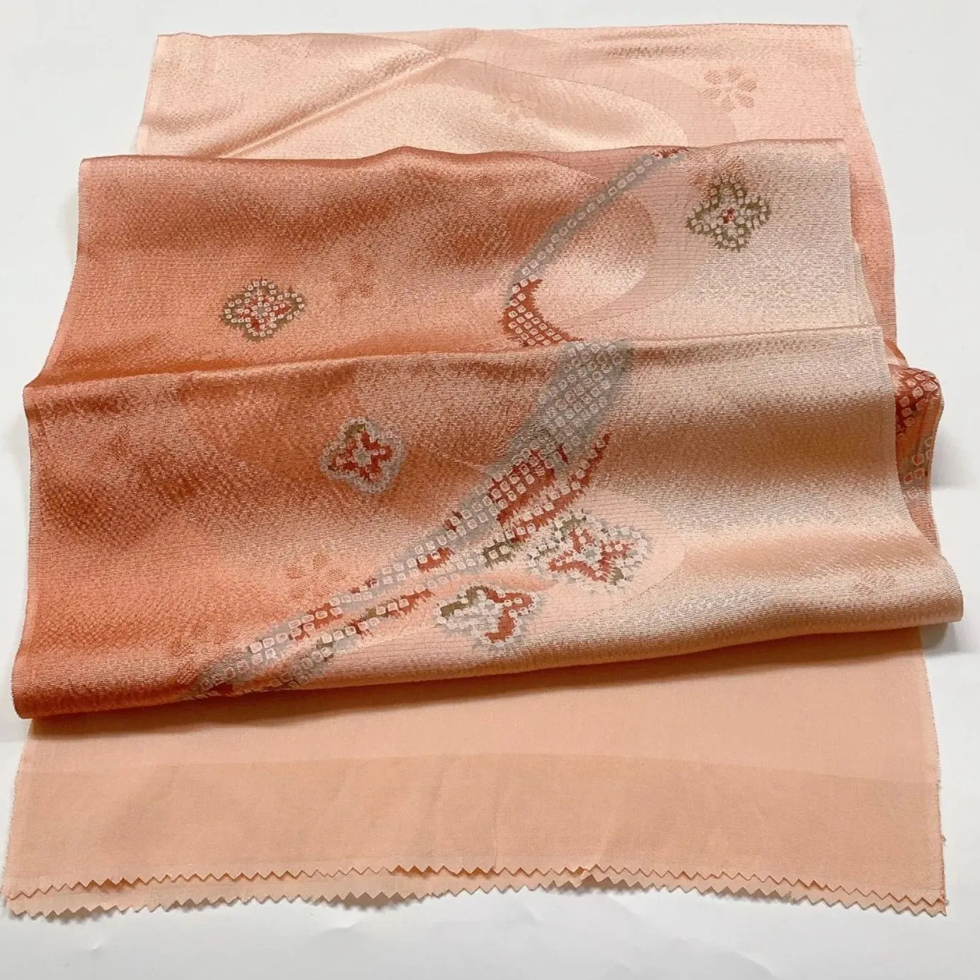 7690# Japanese Kimono Accessory Vintage Obiage and Obijime 2-piece Set Silk