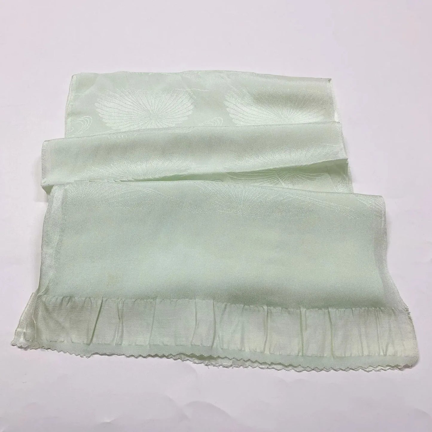 7691# Japanese Kimono Accessory Vintage Obiage and Obijime 2-piece Set Silk