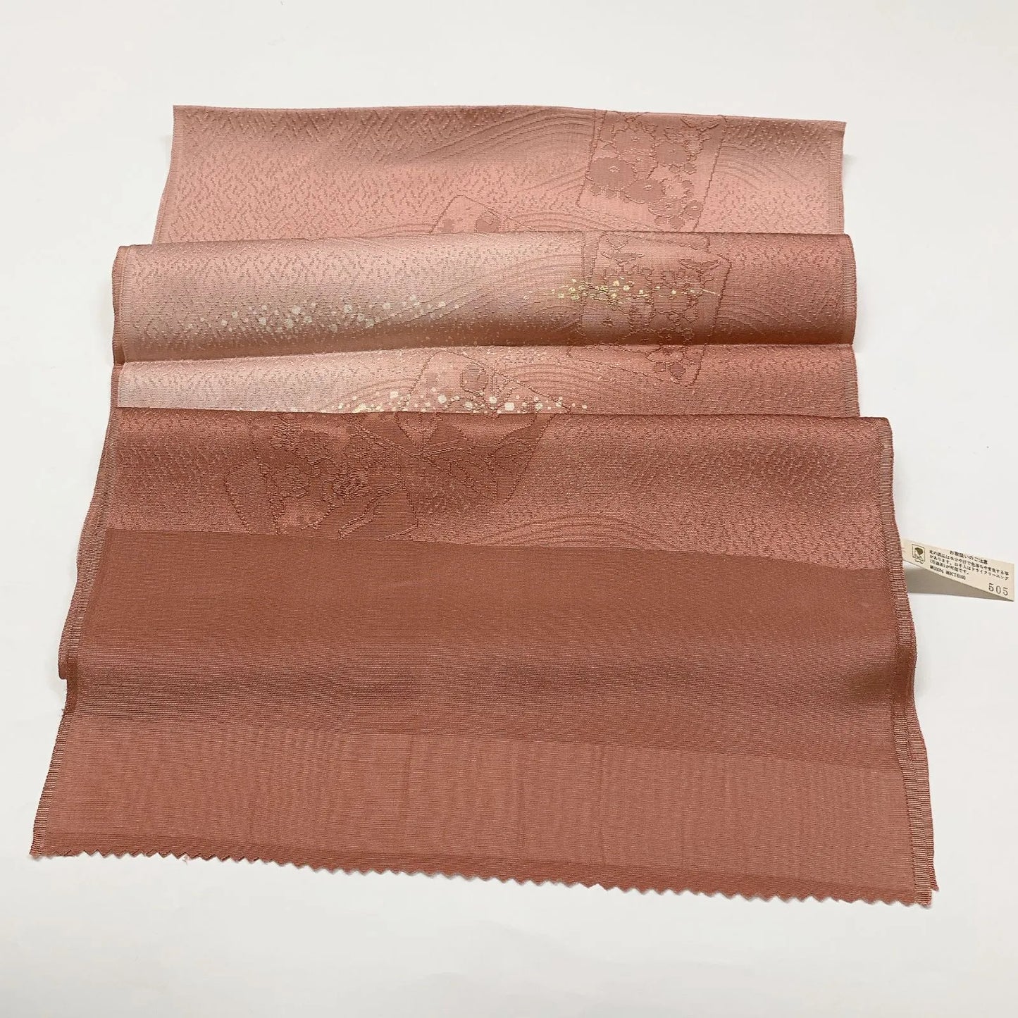 7736# Japanese Kimono Accessory Vintage Obiage and Obijime 2-piece Set Silk