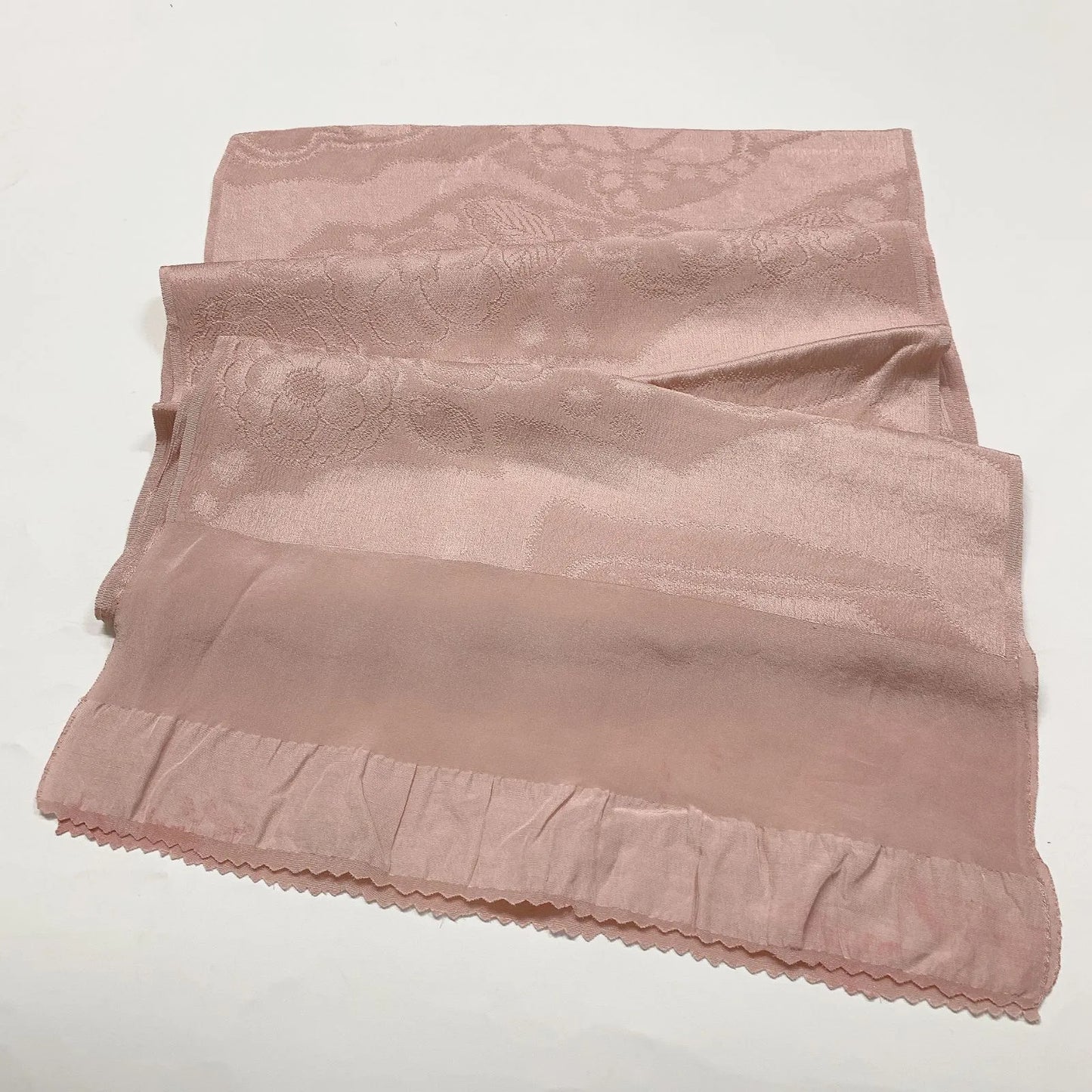 7739# Japanese Kimono Accessory Vintage Obiage and Obijime 2-piece Set Silk