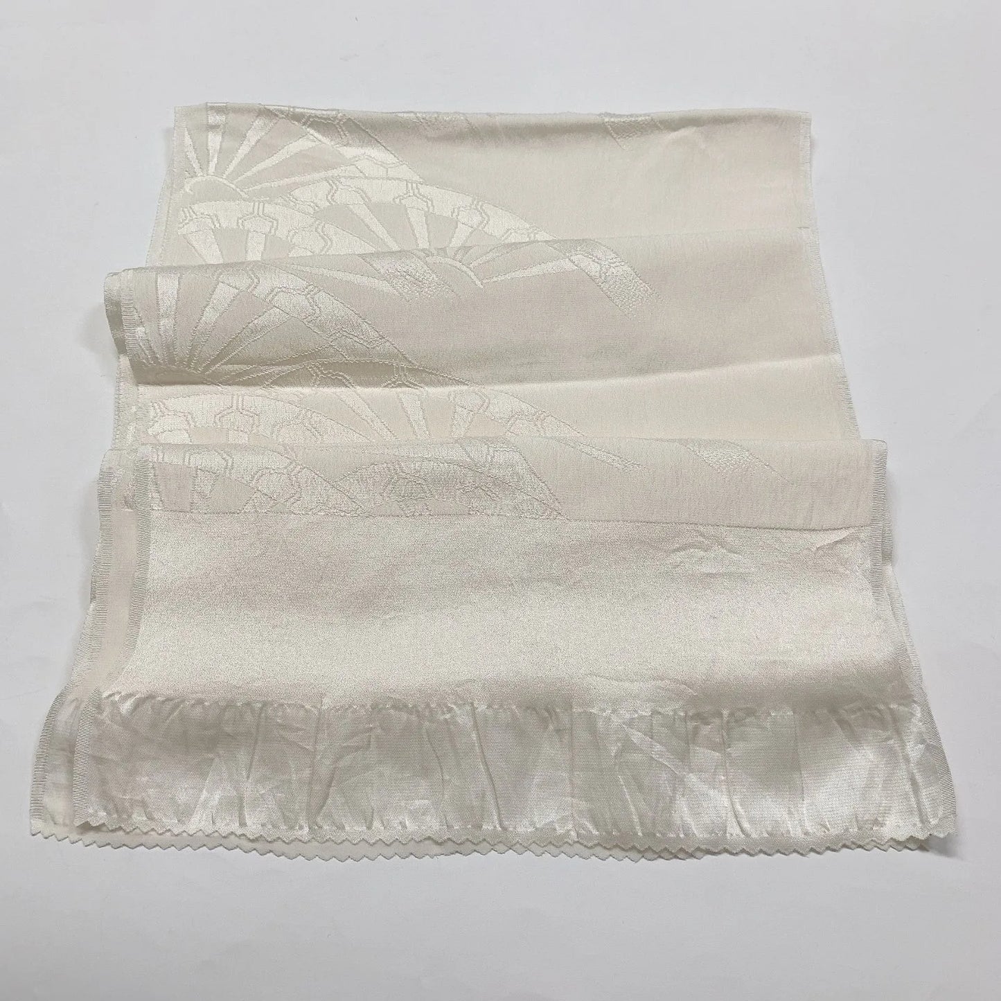 7742# Japanese Kimono Accessory Vintage Obiage and Obijime 2-piece Set Silk