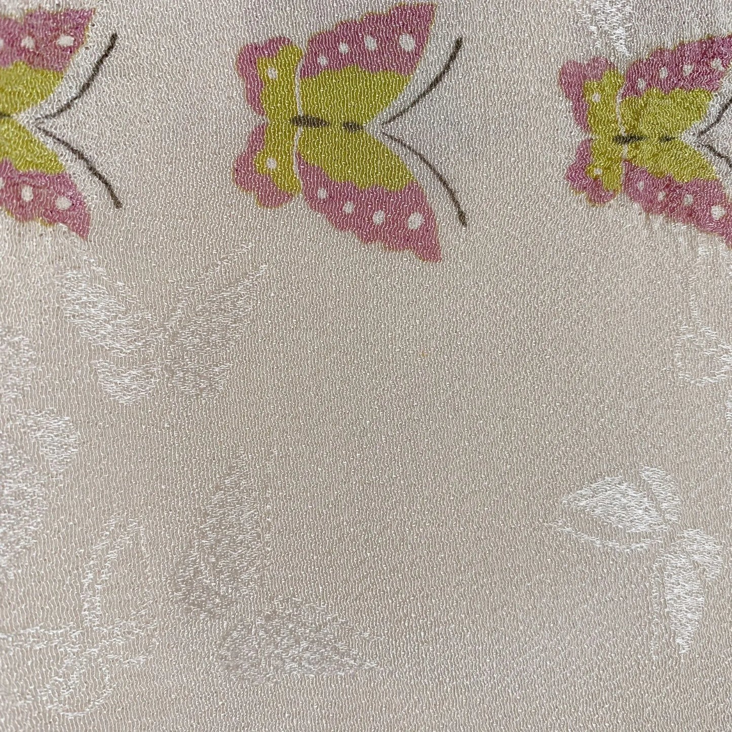 7744# Japanese Kimono Accessory Vintage Obiage and Obijime 2-piece Set Silk