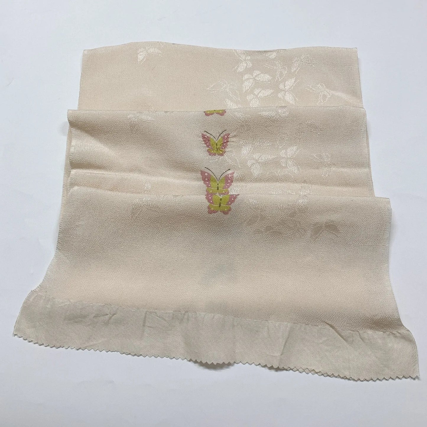 7744# Japanese Kimono Accessory Vintage Obiage and Obijime 2-piece Set Silk