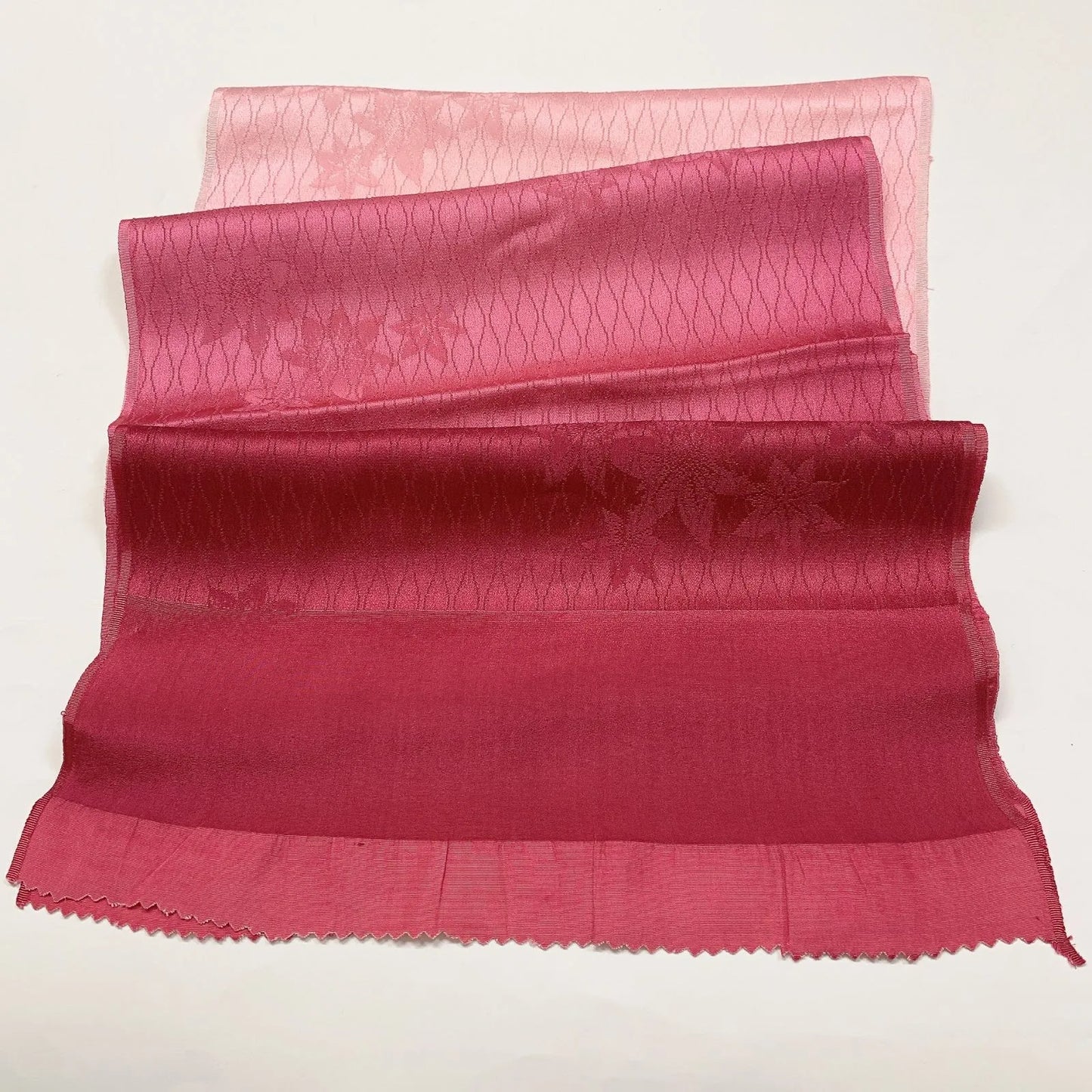 7749# Japanese Kimono Accessory Vintage Obiage and Obijime 2-piece Set Silk