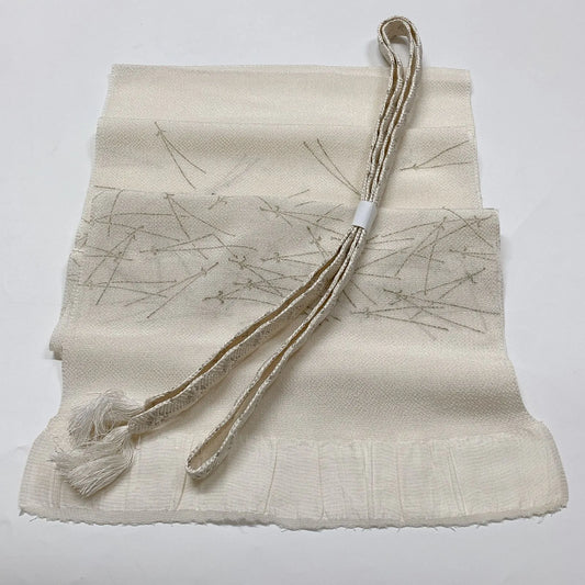 7751# Japanese Kimono Accessory Vintage Obiage and Obijime 2-piece Set Silk