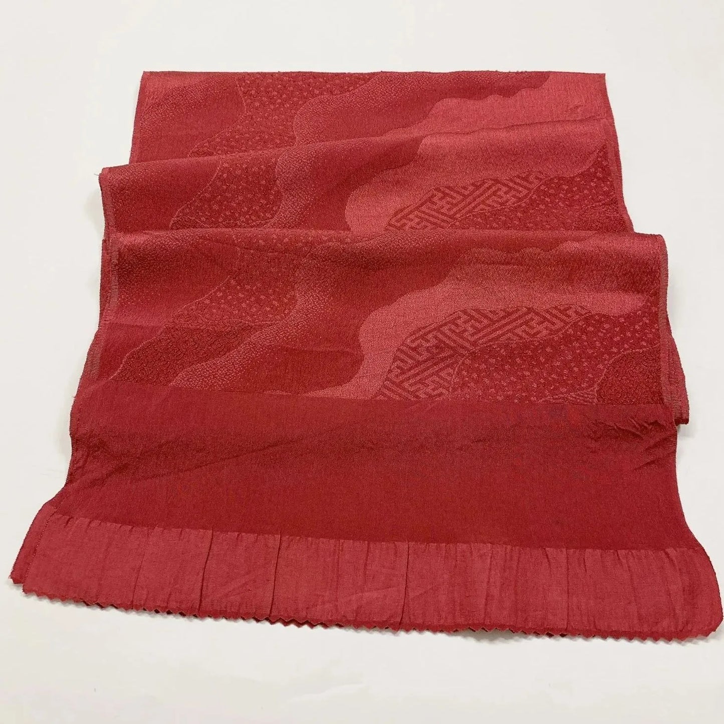 7733# Japanese Kimono Accessory Vintage Obiage and Obijime 2-piece Set Silk
