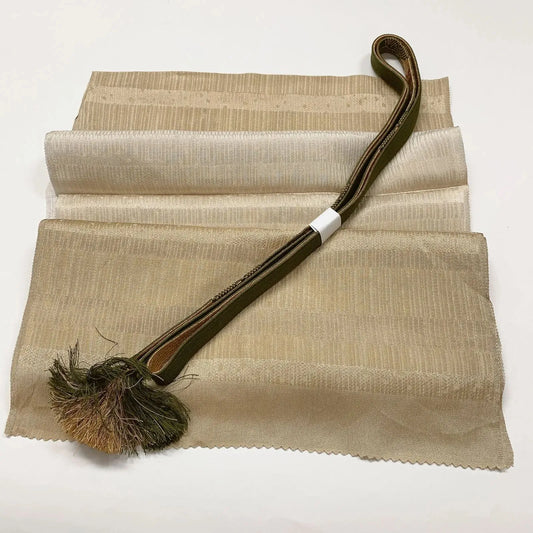 7745# Japanese Kimono Accessory Vintage Obiage and Obijime 2-piece Set Silk