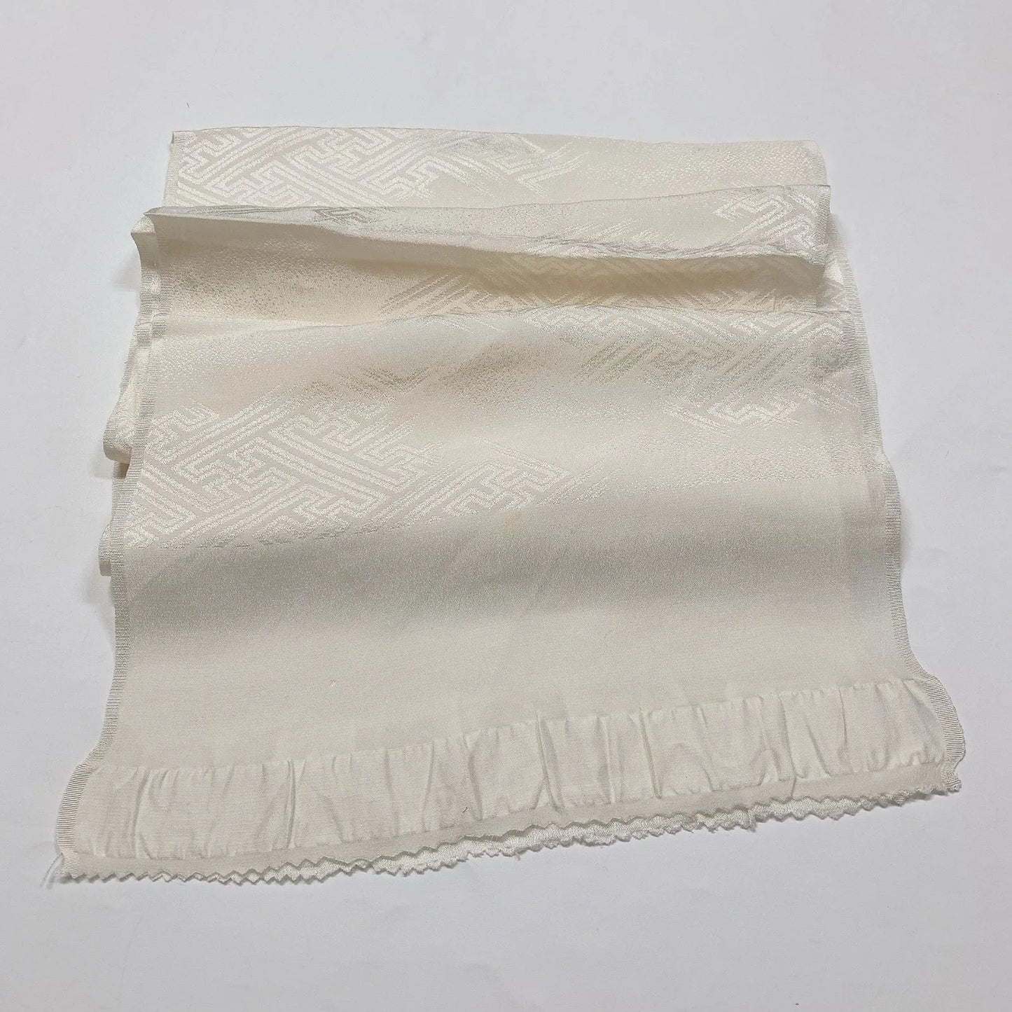 7758# Japanese Kimono Accessory Vintage Obiage and Obijime 2-piece Set Silk