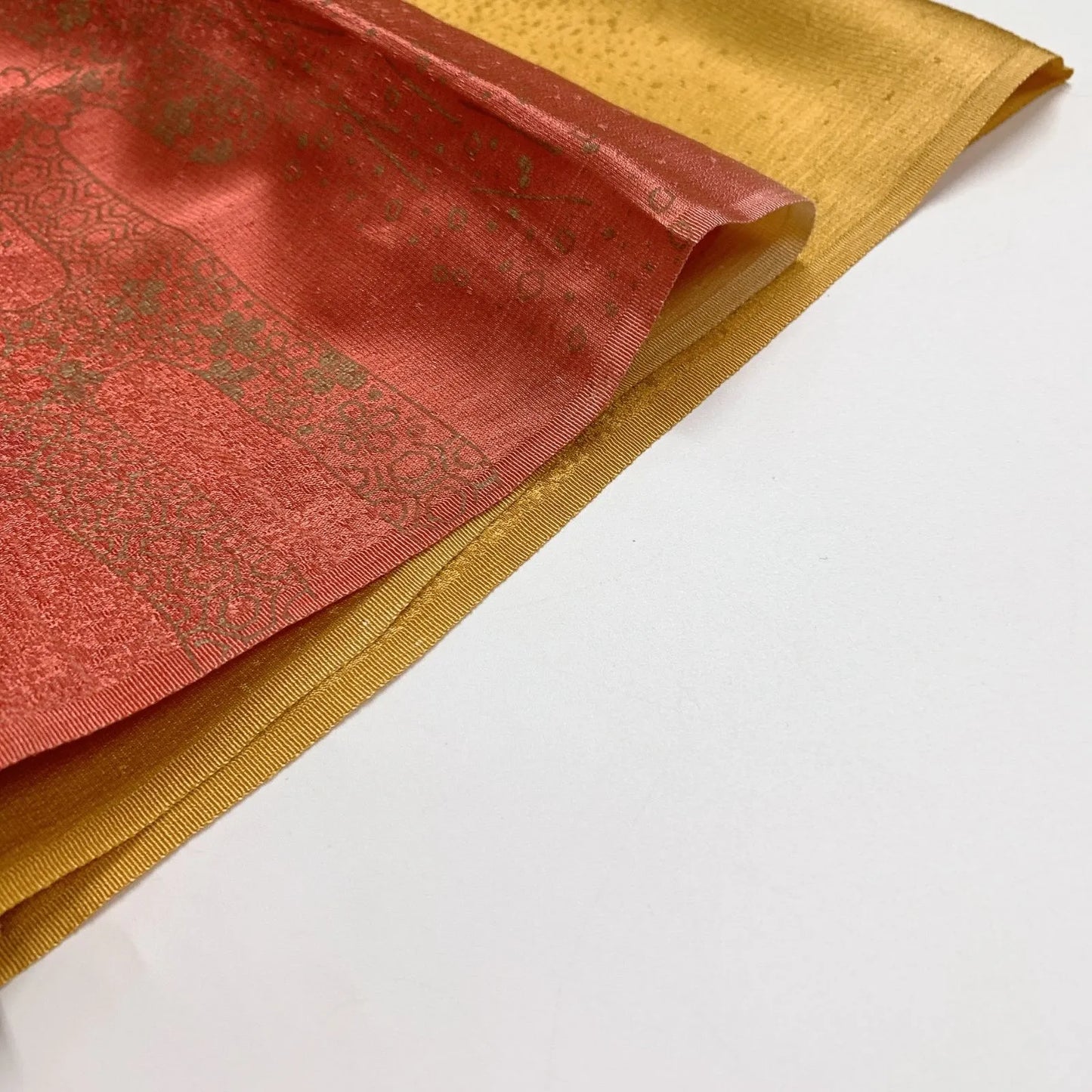 7761# Japanese Kimono Accessory Vintage Obiage and Obijime 2-piece Set Silk
