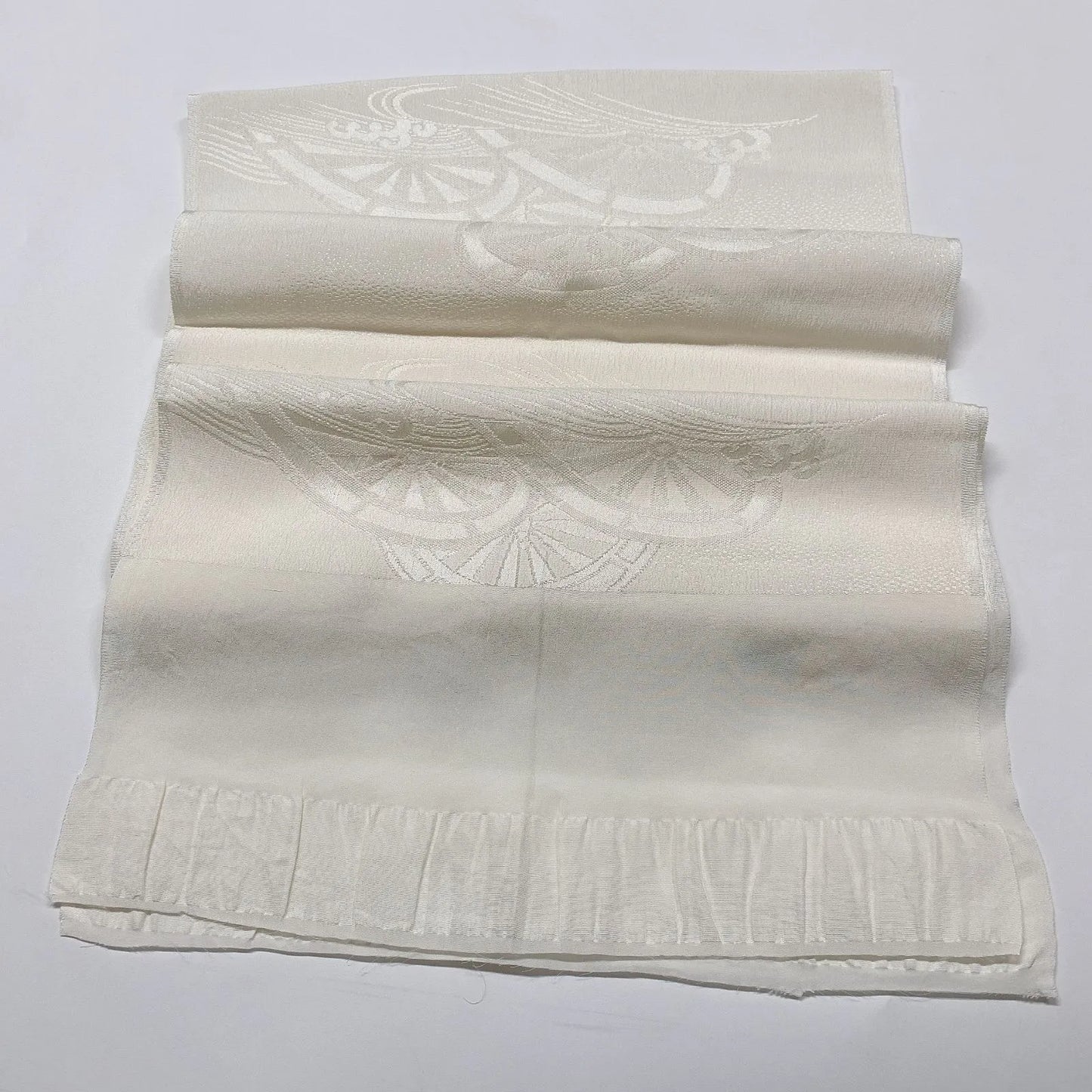7769# Japanese Kimono Accessory Vintage Obiage and Obijime 2-piece Set Silk