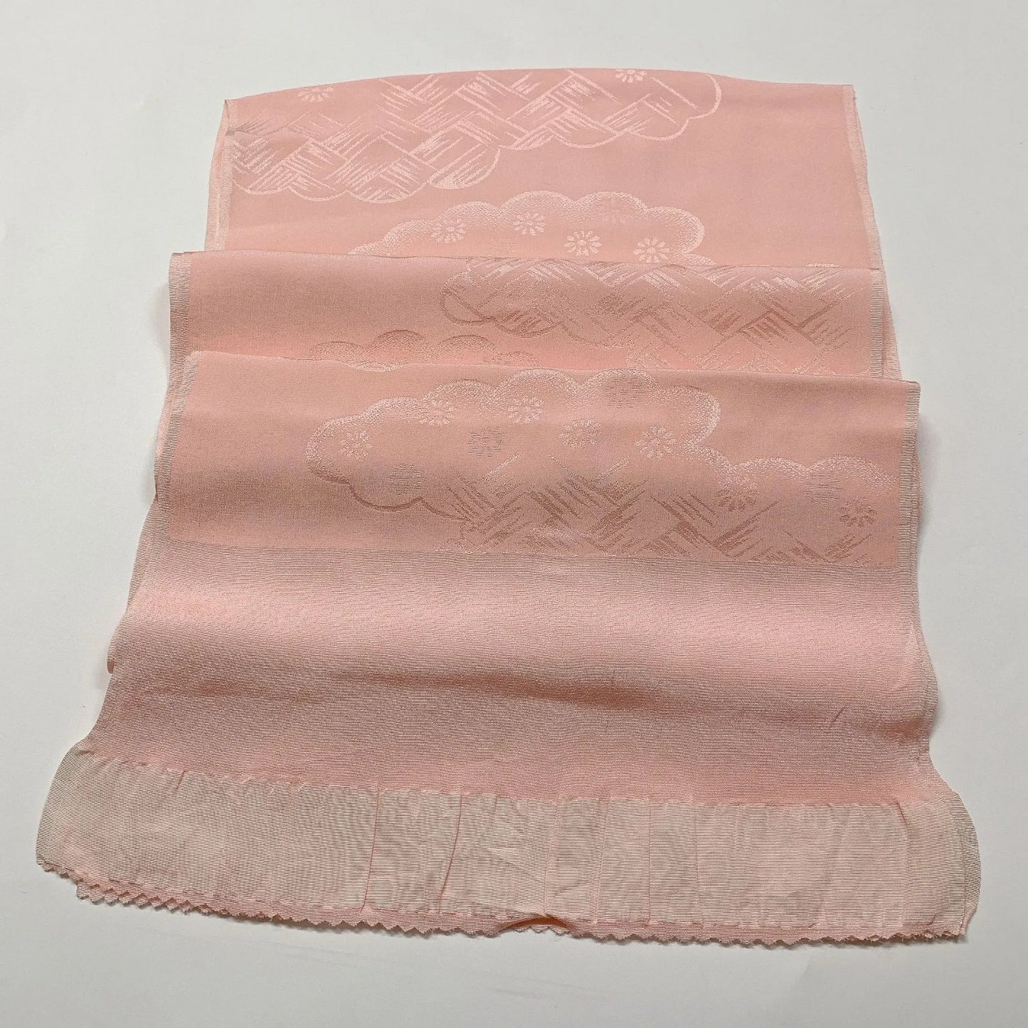 7770# Japanese Kimono Accessory Vintage Obiage and Obijime 2-piece Set Silk