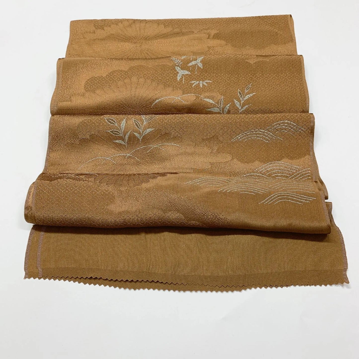 7775# Japanese Kimono Accessory Vintage Obiage and Obijime 2-piece Set Silk