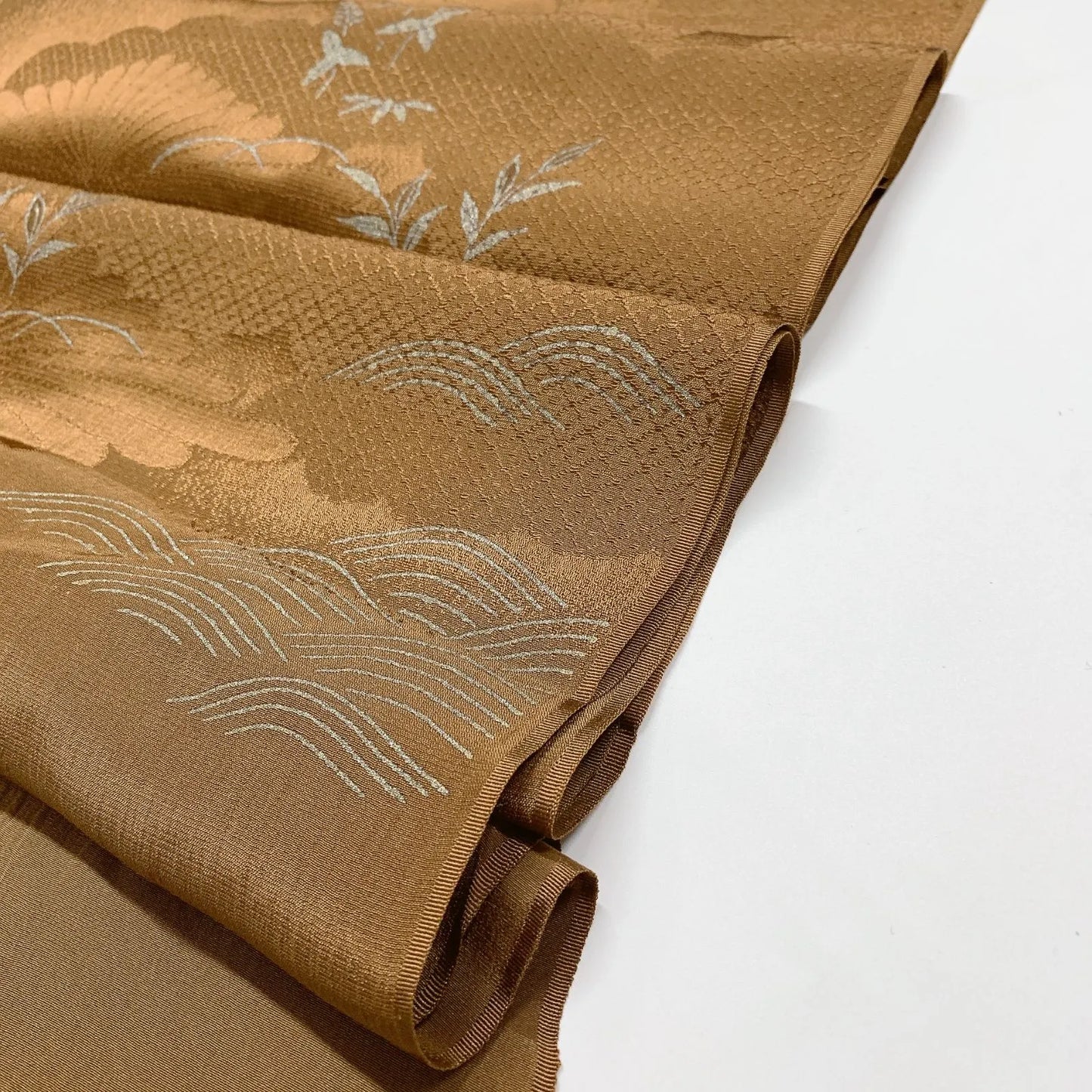 7775# Japanese Kimono Accessory Vintage Obiage and Obijime 2-piece Set Silk