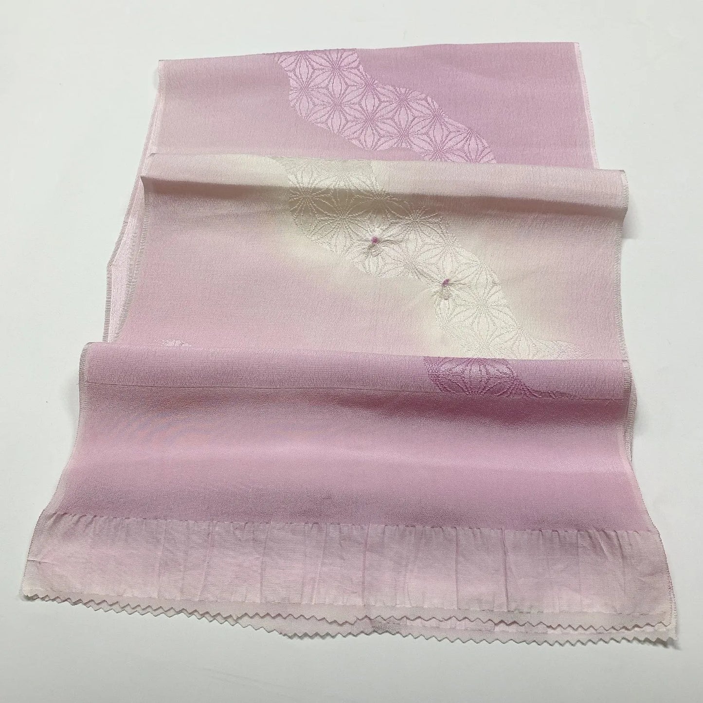 7777# Japanese Kimono Accessory Vintage Obiage and Obijime 2-piece Set Silk