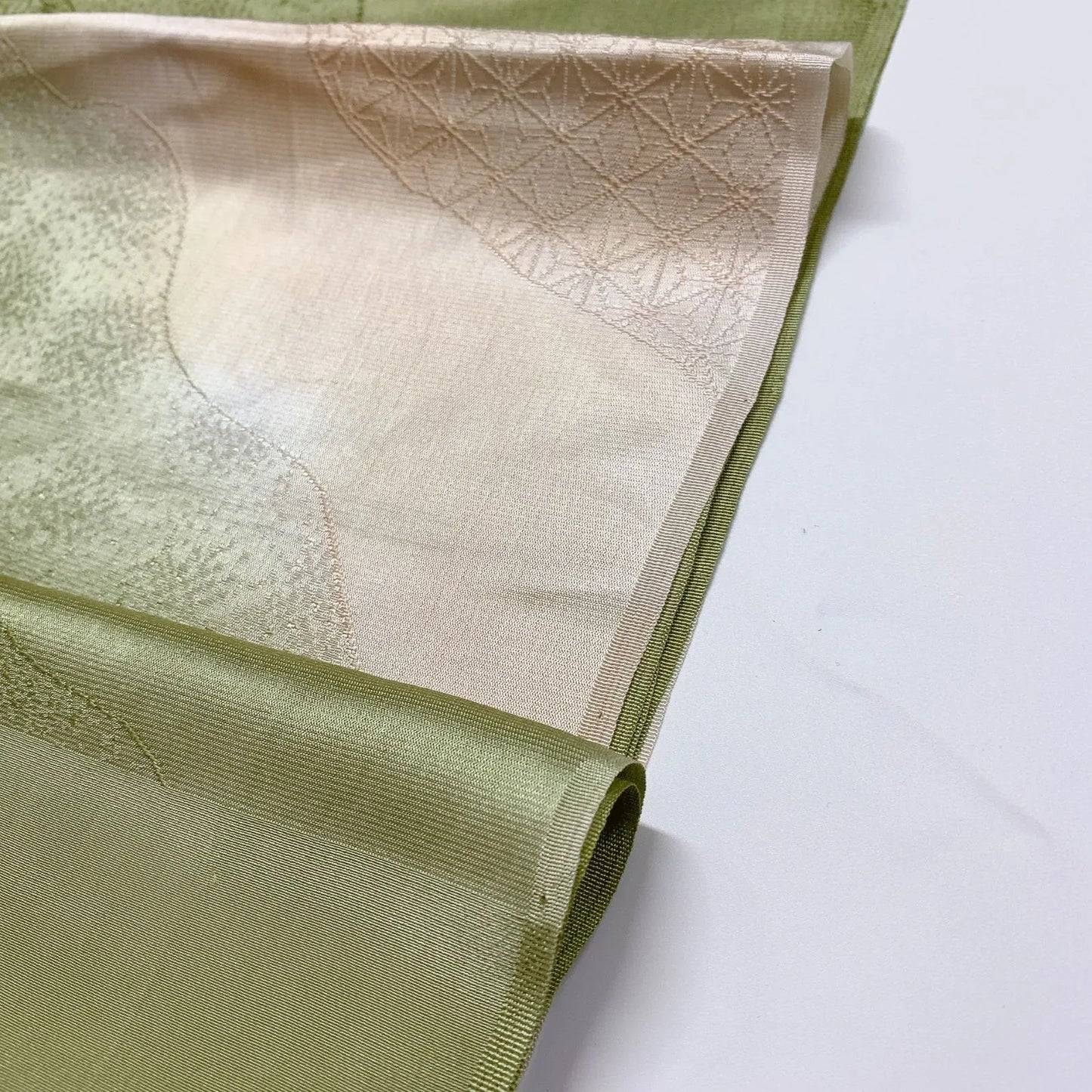 7780# Japanese Kimono Accessory Vintage Obiage and Obijime 2-piece Set Silk