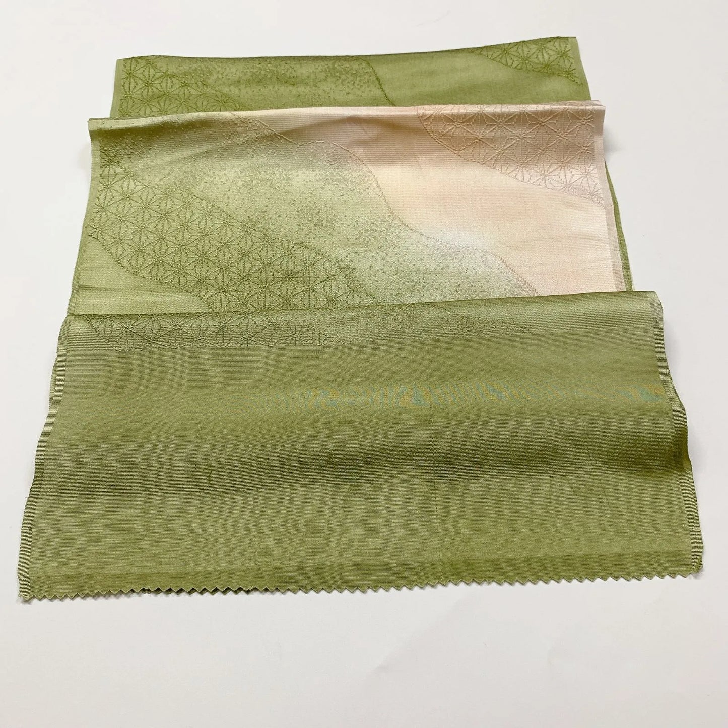 7780# Japanese Kimono Accessory Vintage Obiage and Obijime 2-piece Set Silk