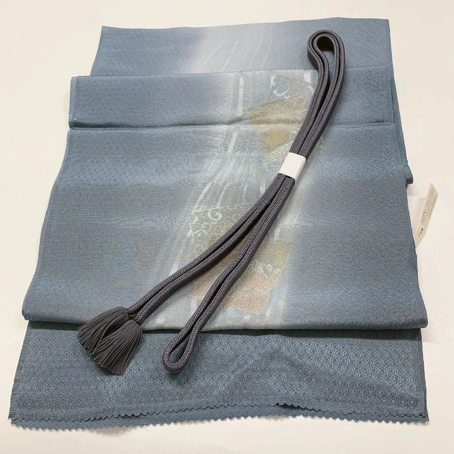 7756# Japanese Kimono Accessory Vintage Obiage and Obijime 2-piece Set Silk