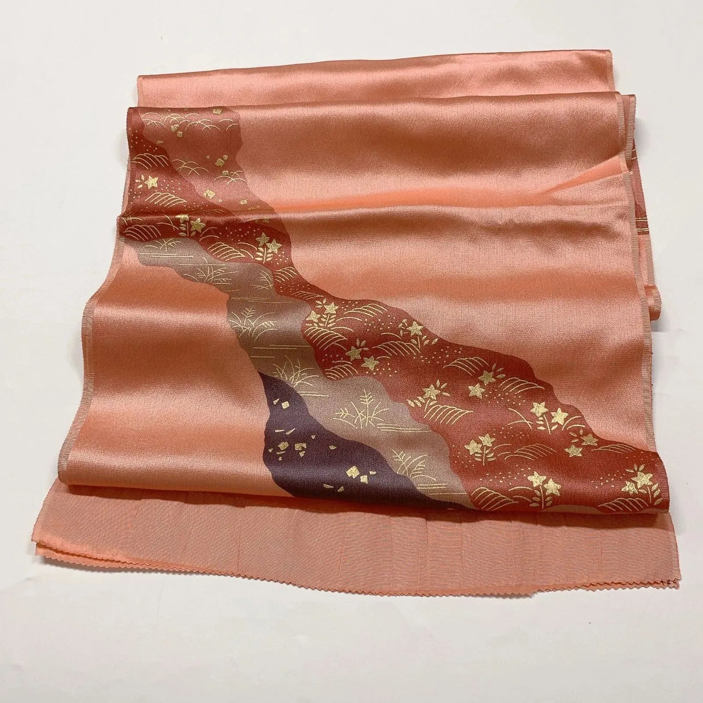 7759# Japanese Kimono Accessory Vintage Obiage and Obijime 2-piece Set Silk