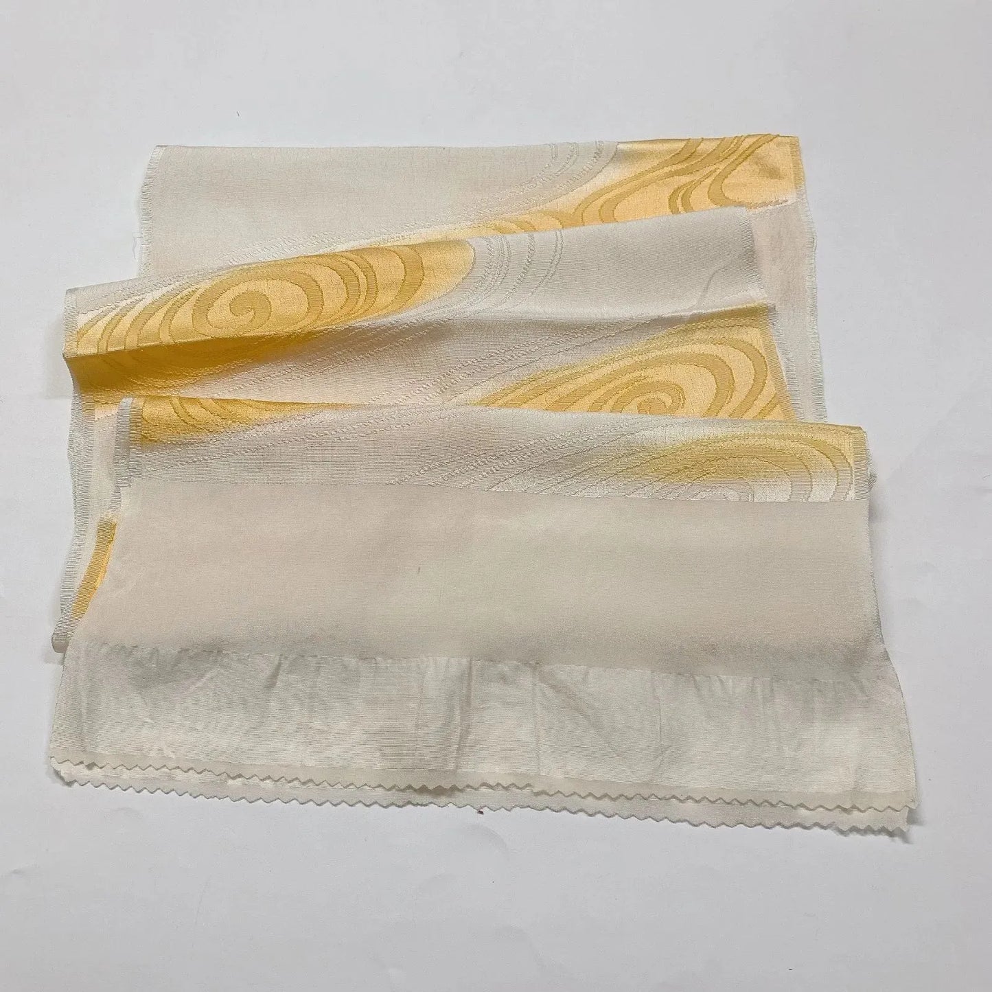 7760# Japanese Kimono Accessory Vintage Obiage and Obijime 2-piece Set Silk