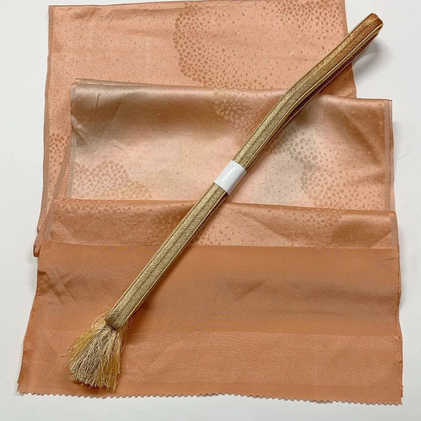 7764# Japanese Kimono Accessory Vintage Obiage and Obijime 2-piece Set Silk