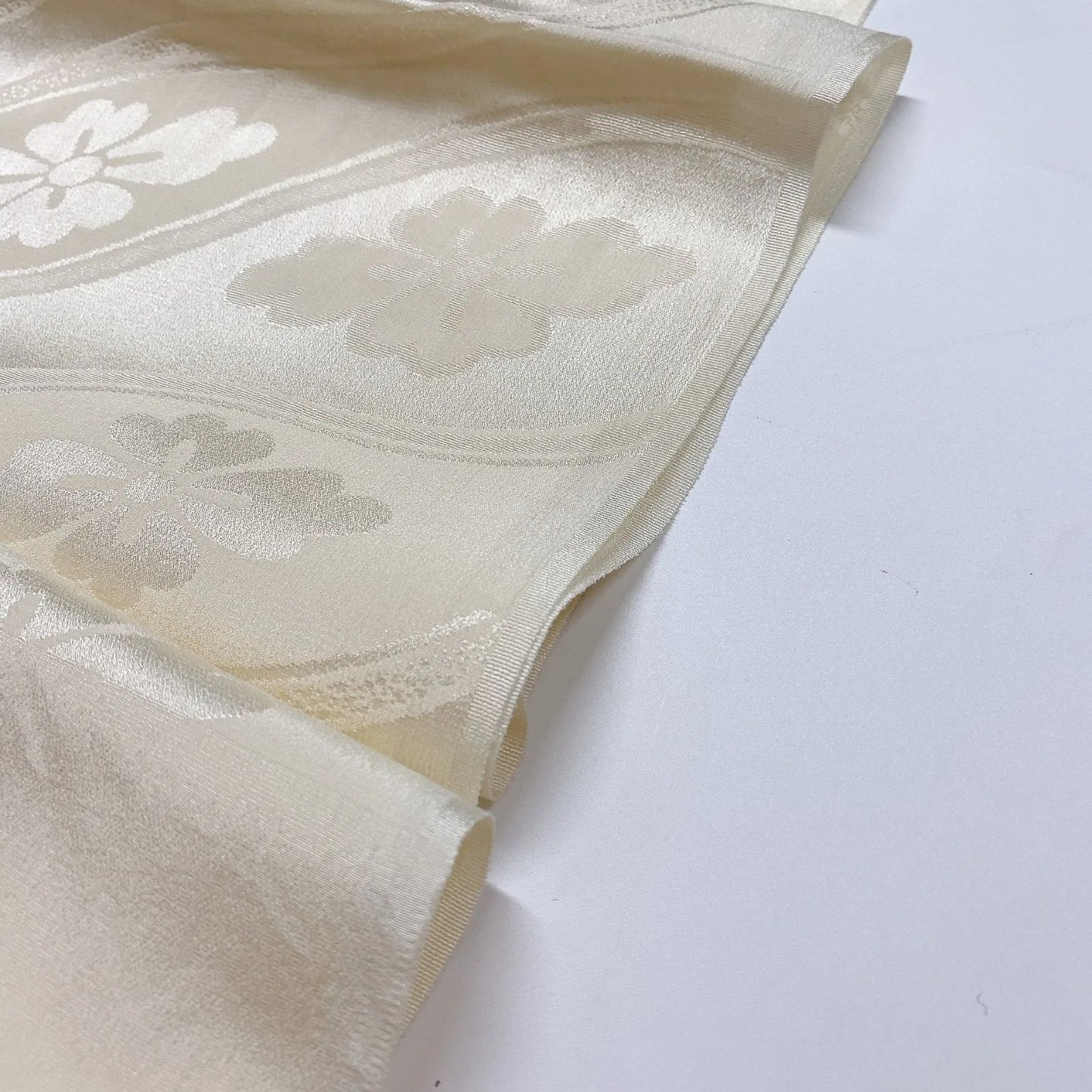 7785# Japanese Kimono Accessory Vintage Obiage and Obijime 2-piece Set Silk