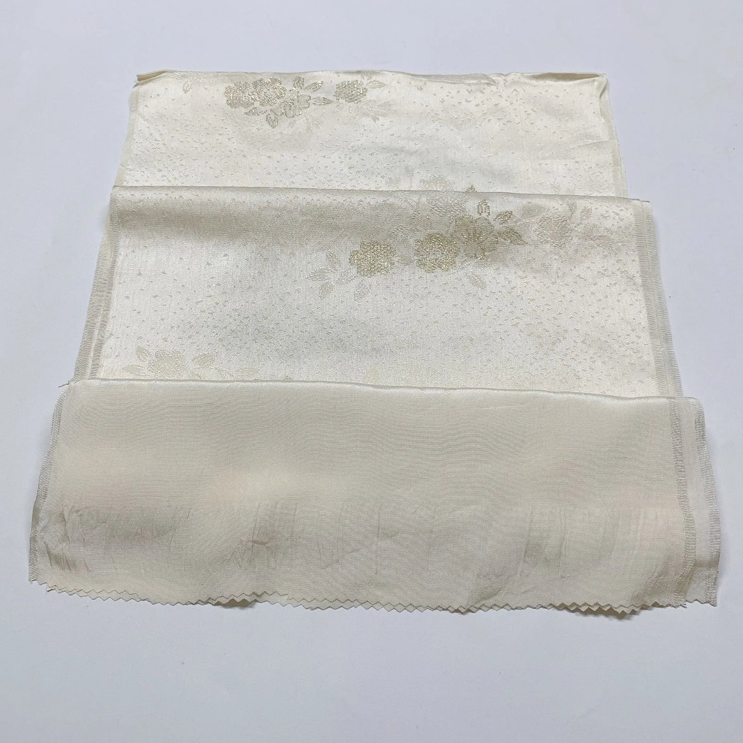 7790# Japanese Kimono Accessory Vintage Obiage and Obijime 2-piece Set Silk