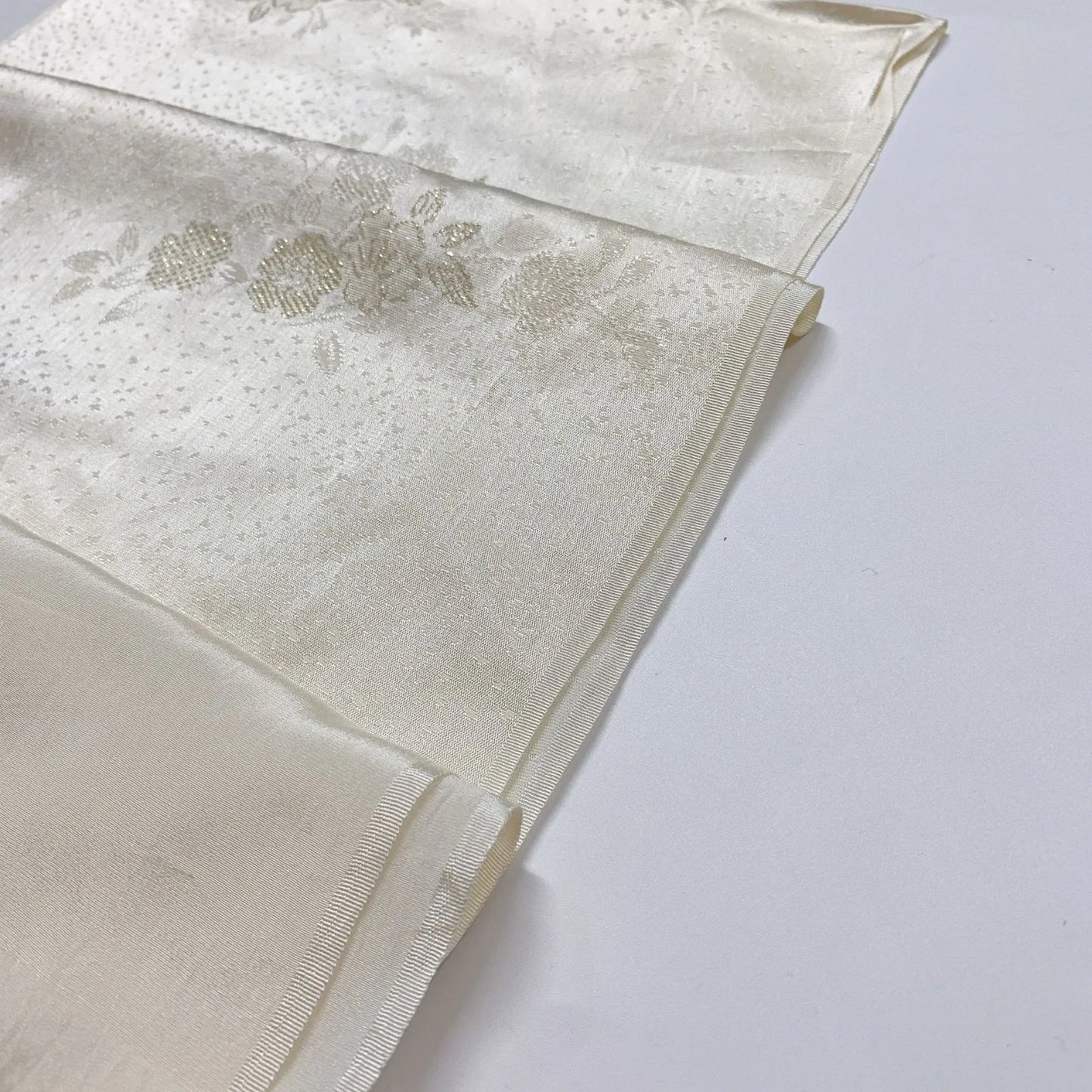 7790# Japanese Kimono Accessory Vintage Obiage and Obijime 2-piece Set Silk