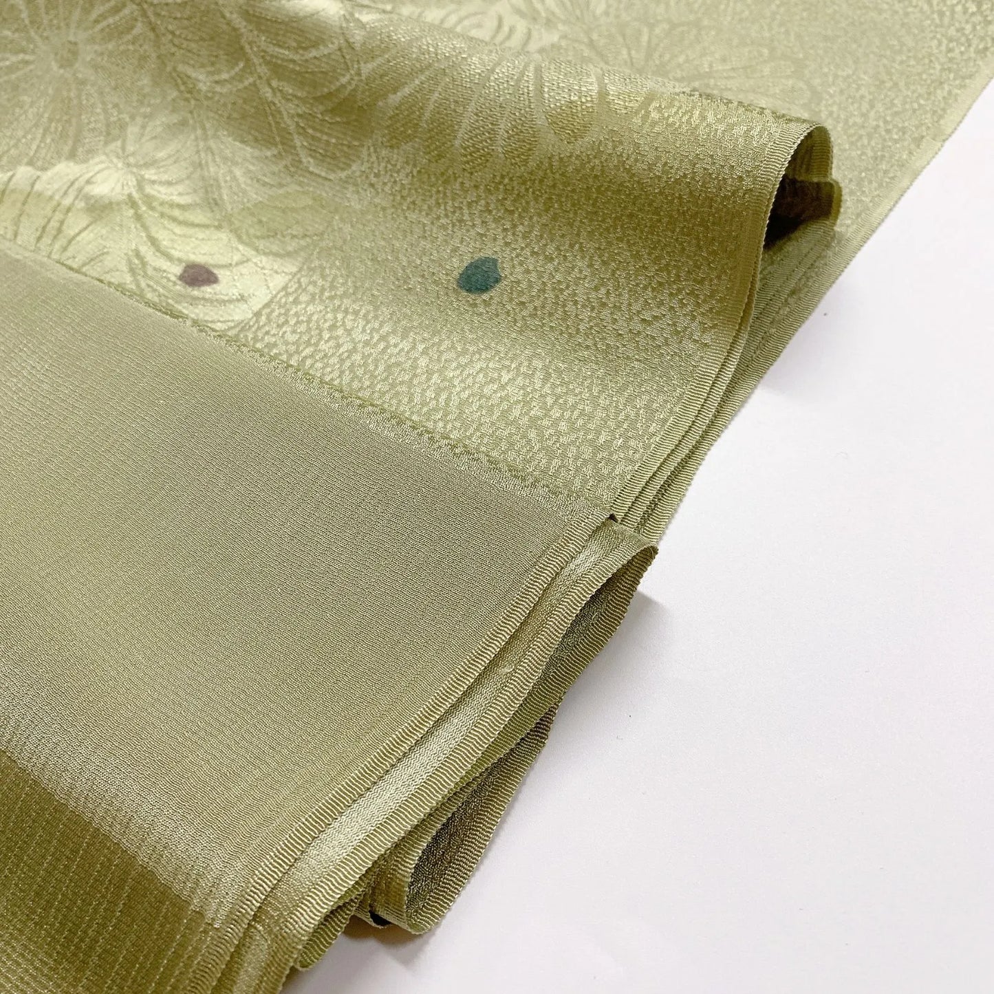 7792# Japanese Kimono Accessory Vintage Obiage and Obijime 2-piece Set Silk