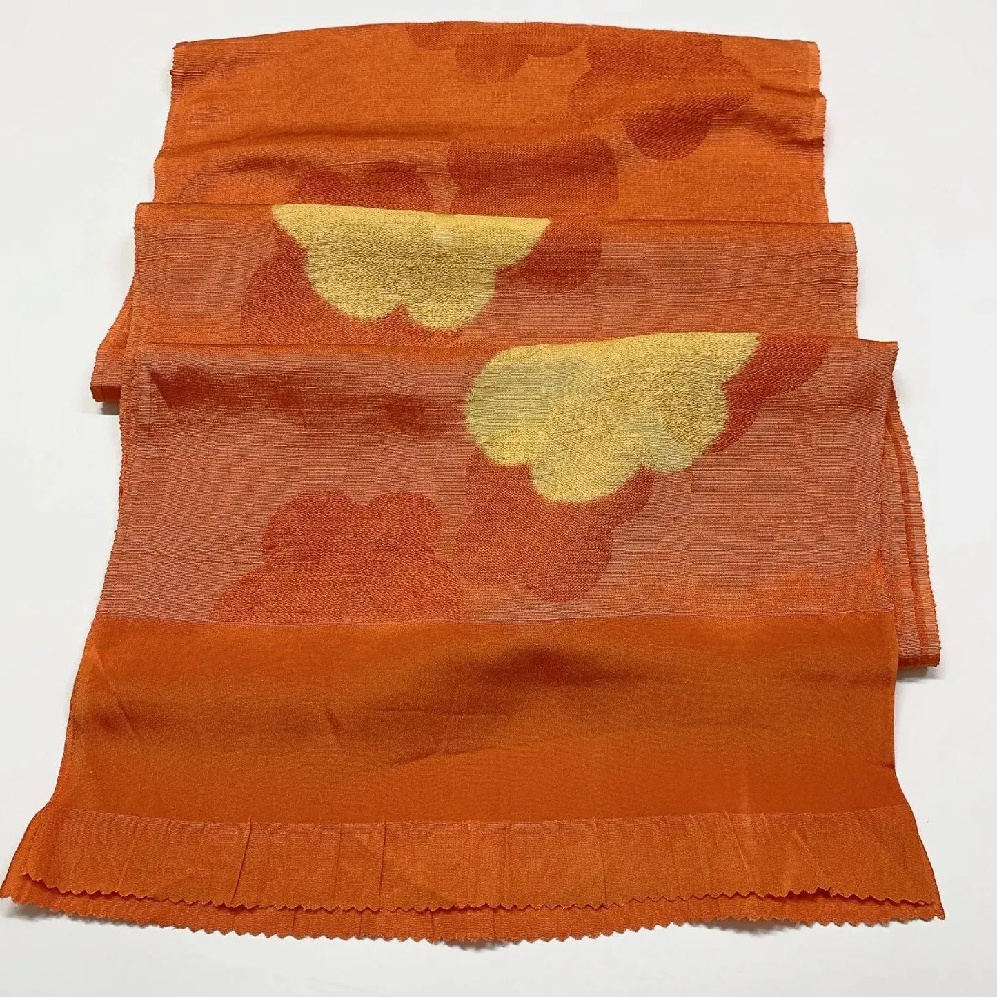 7768# Japanese Kimono Accessory Vintage Obiage and Obijime 2-piece Set Silk