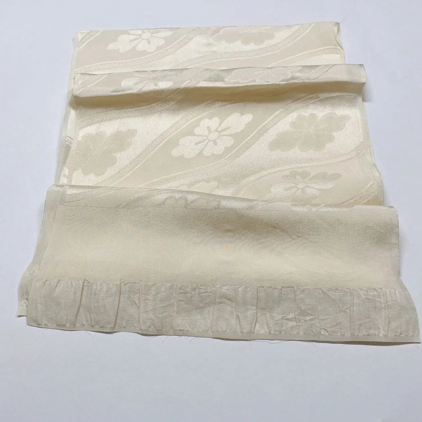 7785# Japanese Kimono Accessory Vintage Obiage and Obijime 2-piece Set Silk