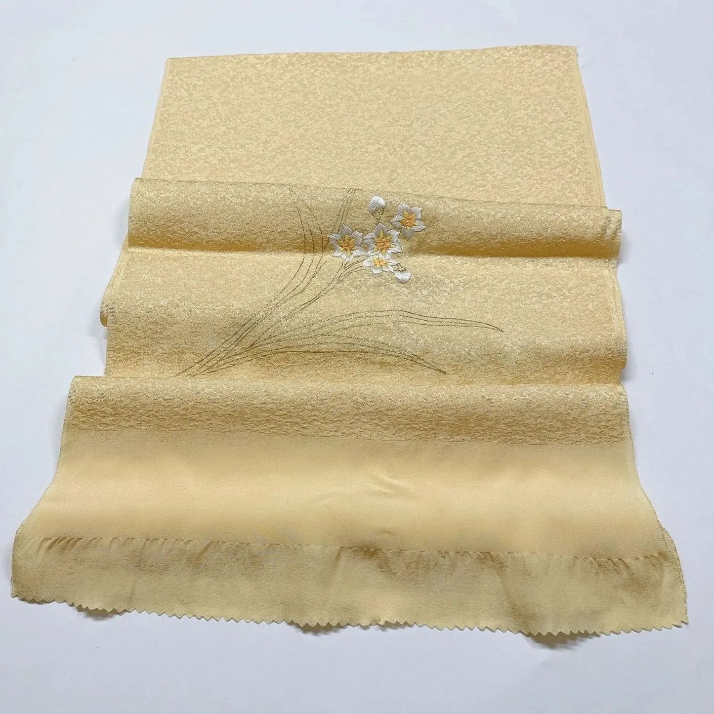 7786# Japanese Kimono Accessory Vintage Obiage and Obijime 2-piece Set Silk