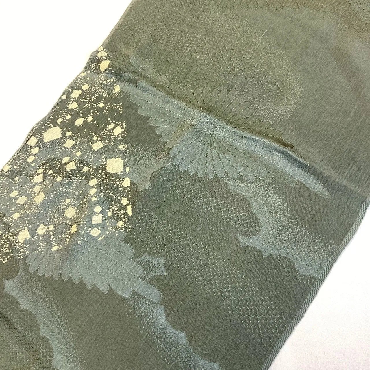 7823# Japanese Kimono Accessory Vintage Obiage and Obijime 2-piece Set Silk