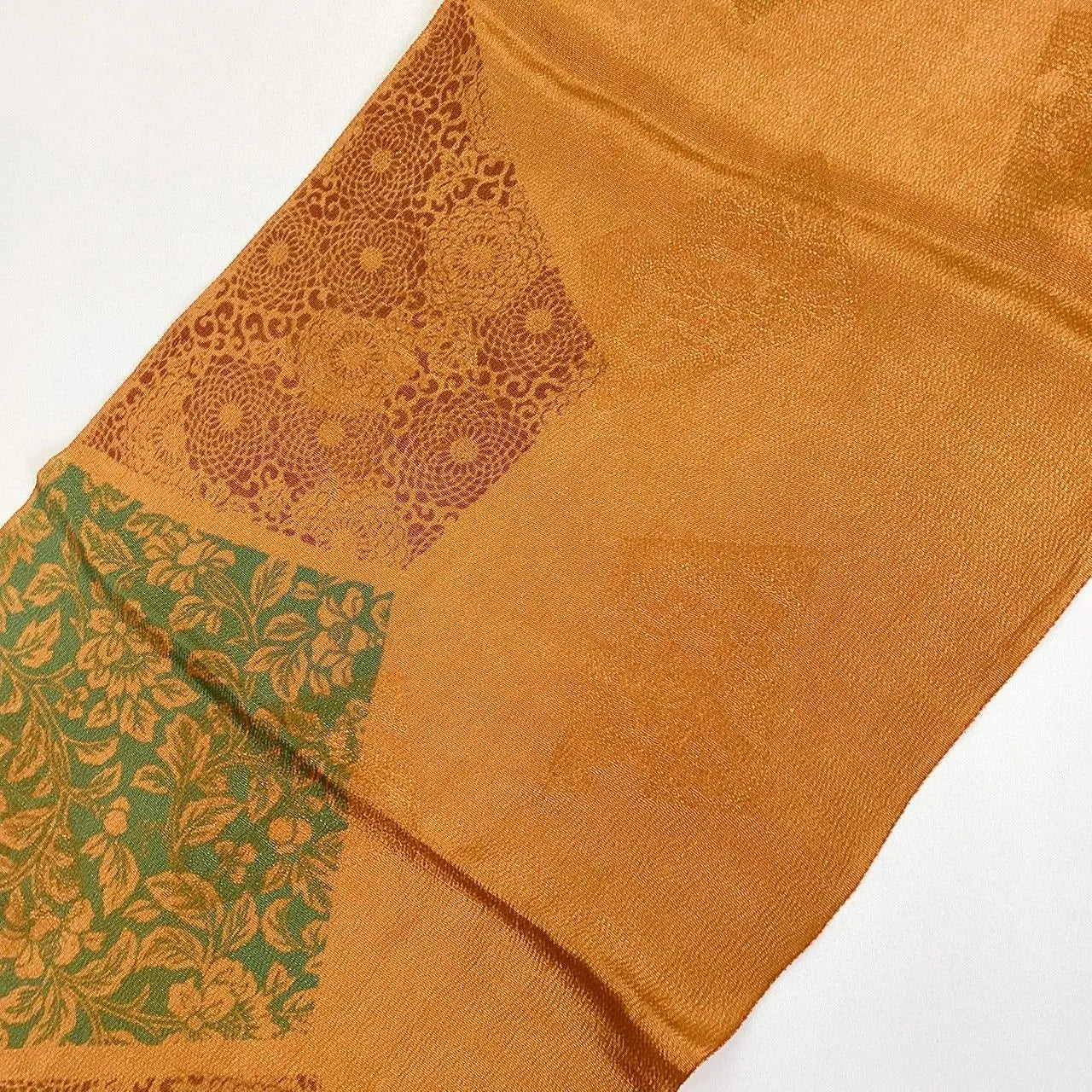 7826# Japanese Kimono Accessory Vintage Obiage and Obijime 2-piece Set Silk