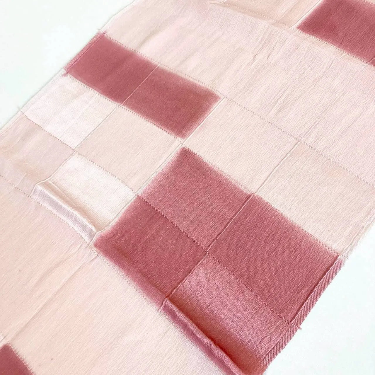 7833# Japanese Kimono Accessory Vintage Obiage and Obijime 2-piece Set Silk