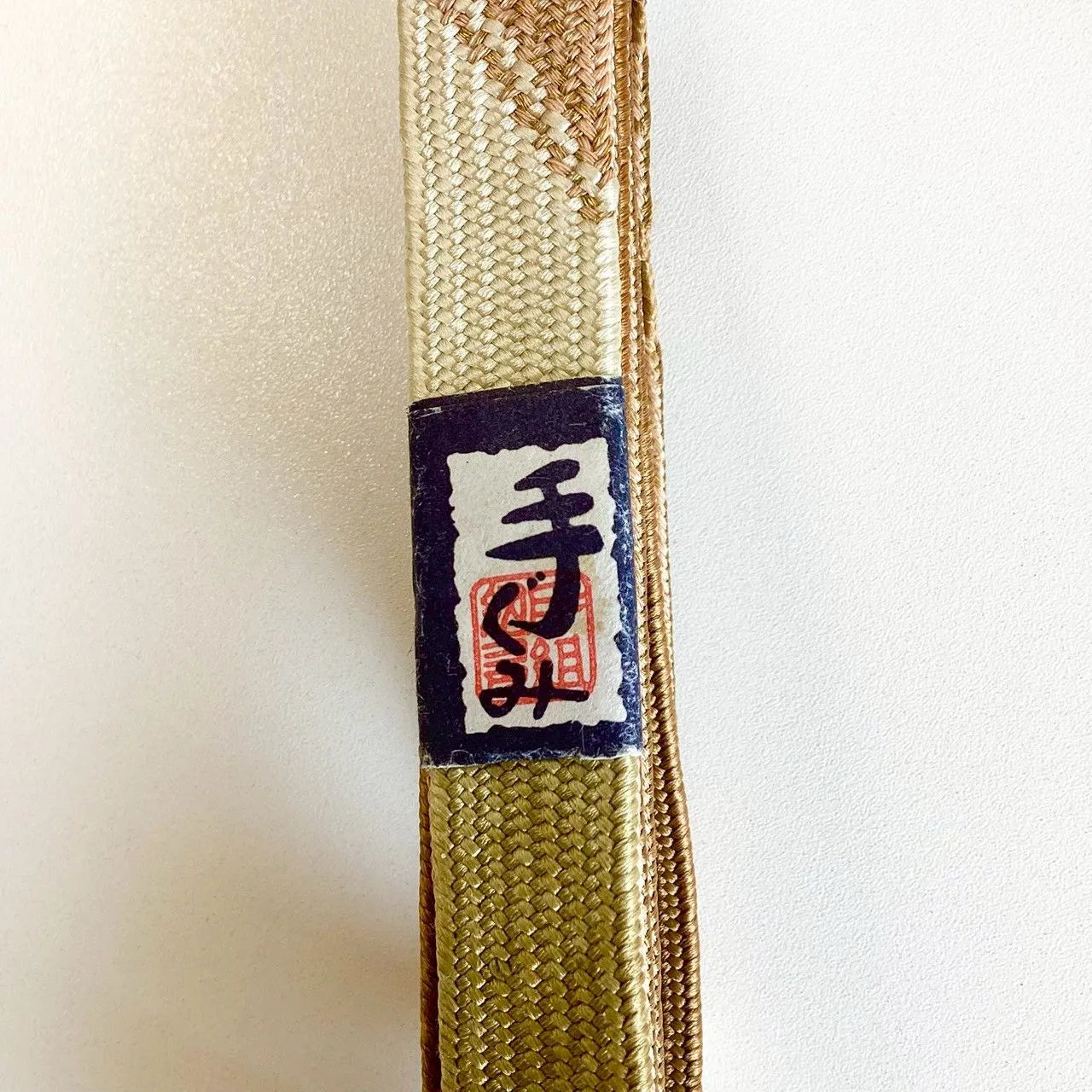 7836# Japanese Kimono Accessory Vintage Obiage and Obijime 2-piece Set Silk