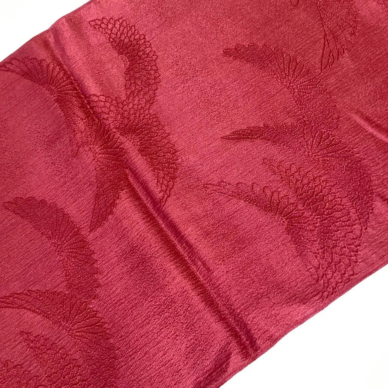 7837# Japanese Kimono Accessory Vintage Obiage and Obijime 2-piece Set Silk