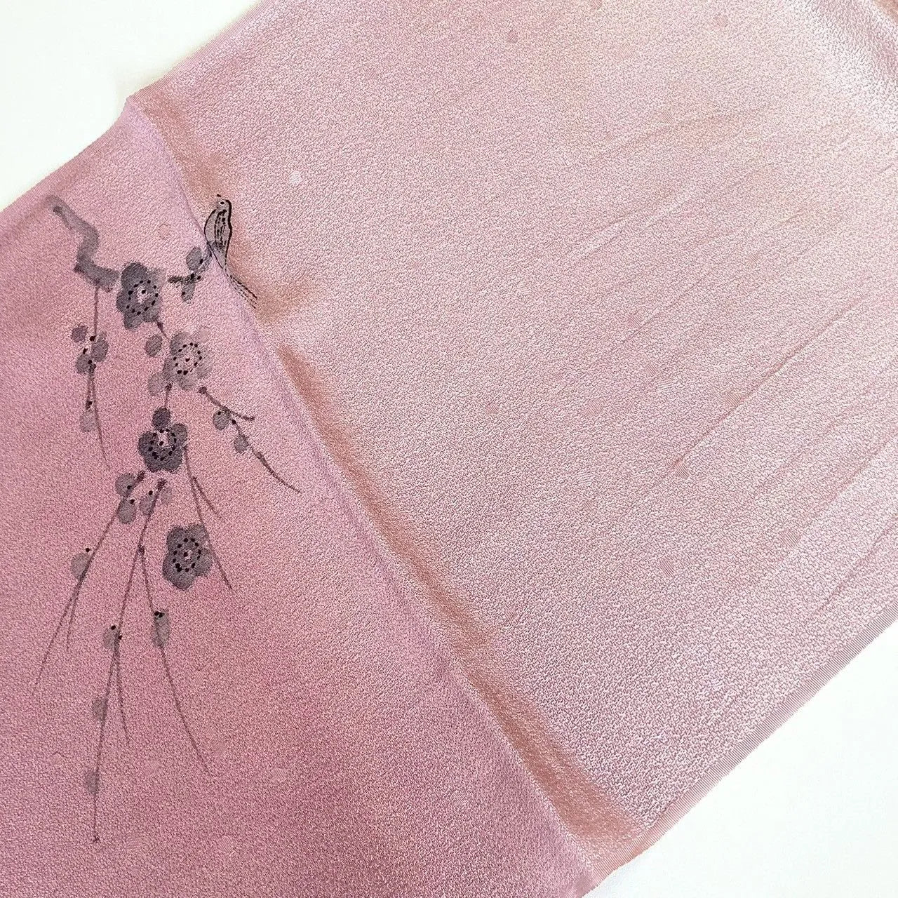 7838# Japanese Kimono Accessory Vintage Obiage and Obijime 2-piece Set Silk