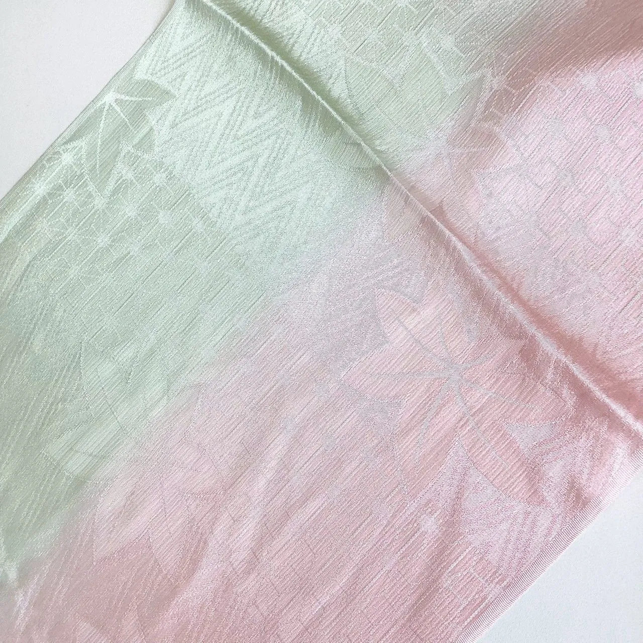 7842# Japanese Kimono Accessory Vintage Obiage and Obijime 2-piece Set Silk