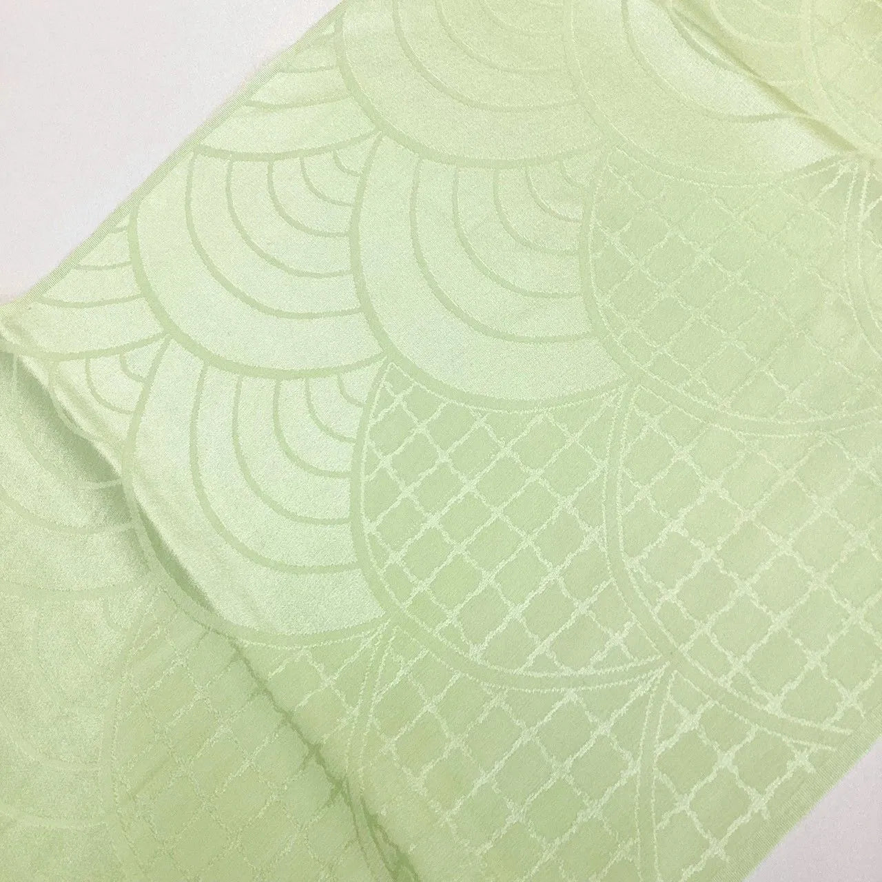 7851# Japanese Kimono Accessory Vintage Obiage and Obijime 2-piece Set Silk