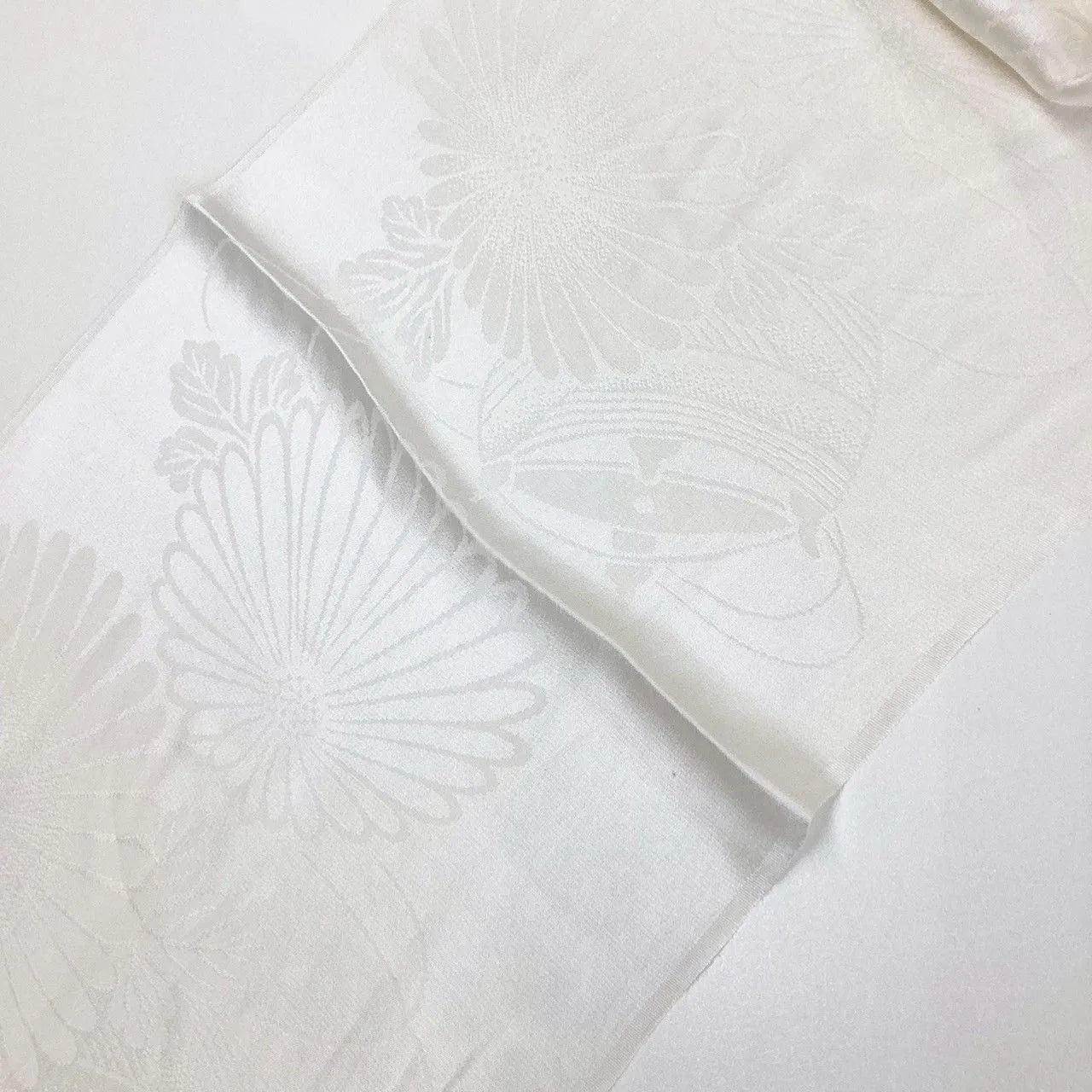 7855# Japanese Kimono Accessory Vintage Obiage and Obijime 2-piece Set Silk