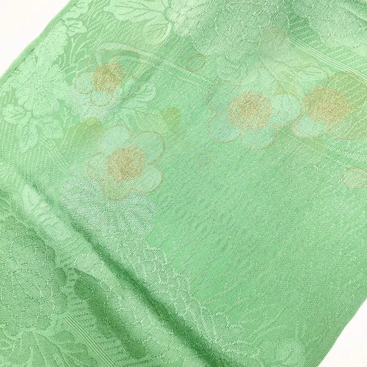 7860# Japanese Kimono Accessory Vintage Obiage and Obijime 2-piece Set Silk
