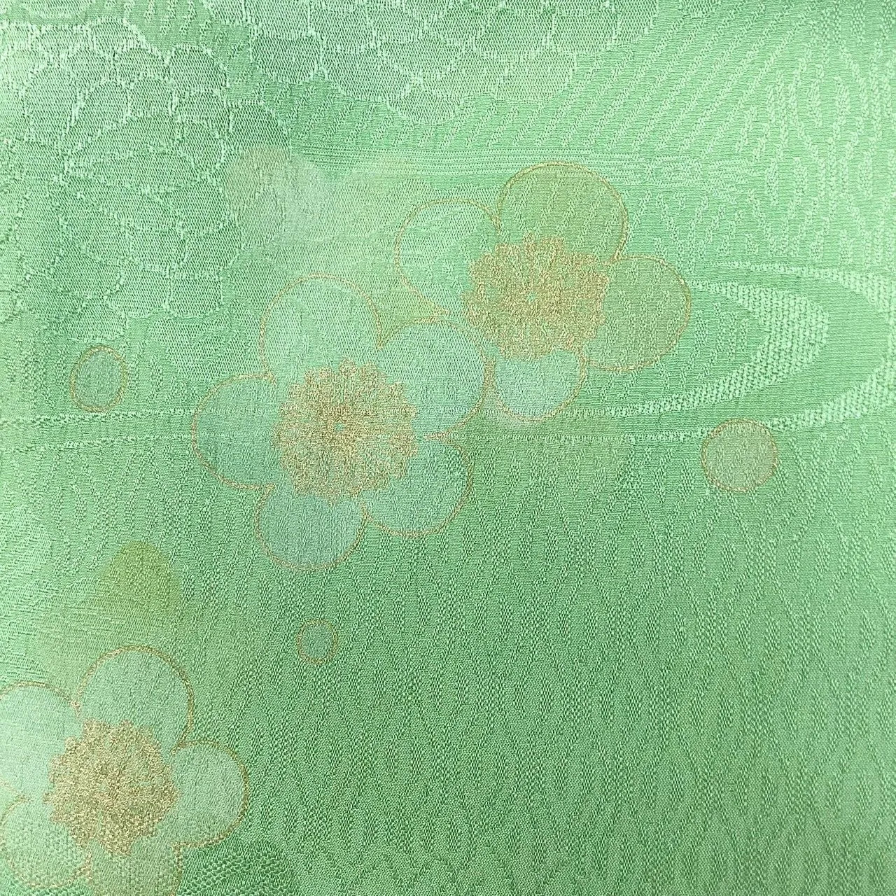 7860# Japanese Kimono Accessory Vintage Obiage and Obijime 2-piece Set Silk