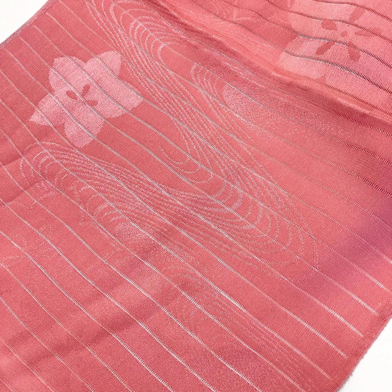 7879# Japanese Kimono Accessory Summer Obiage and Obijime 2-piece Set Silk